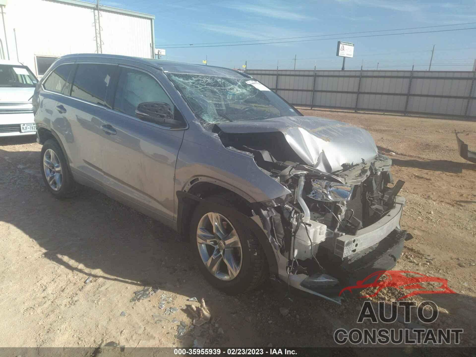 TOYOTA HIGHLANDER 2015 - 5TDYKRFH3FS066577