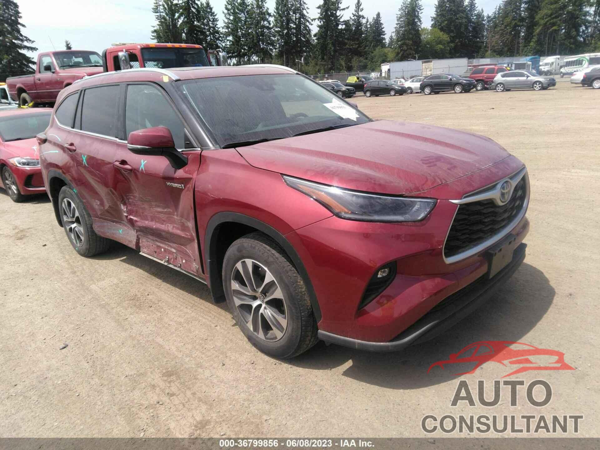 TOYOTA HIGHLANDER 2021 - 5TDHBRCH5MS531023