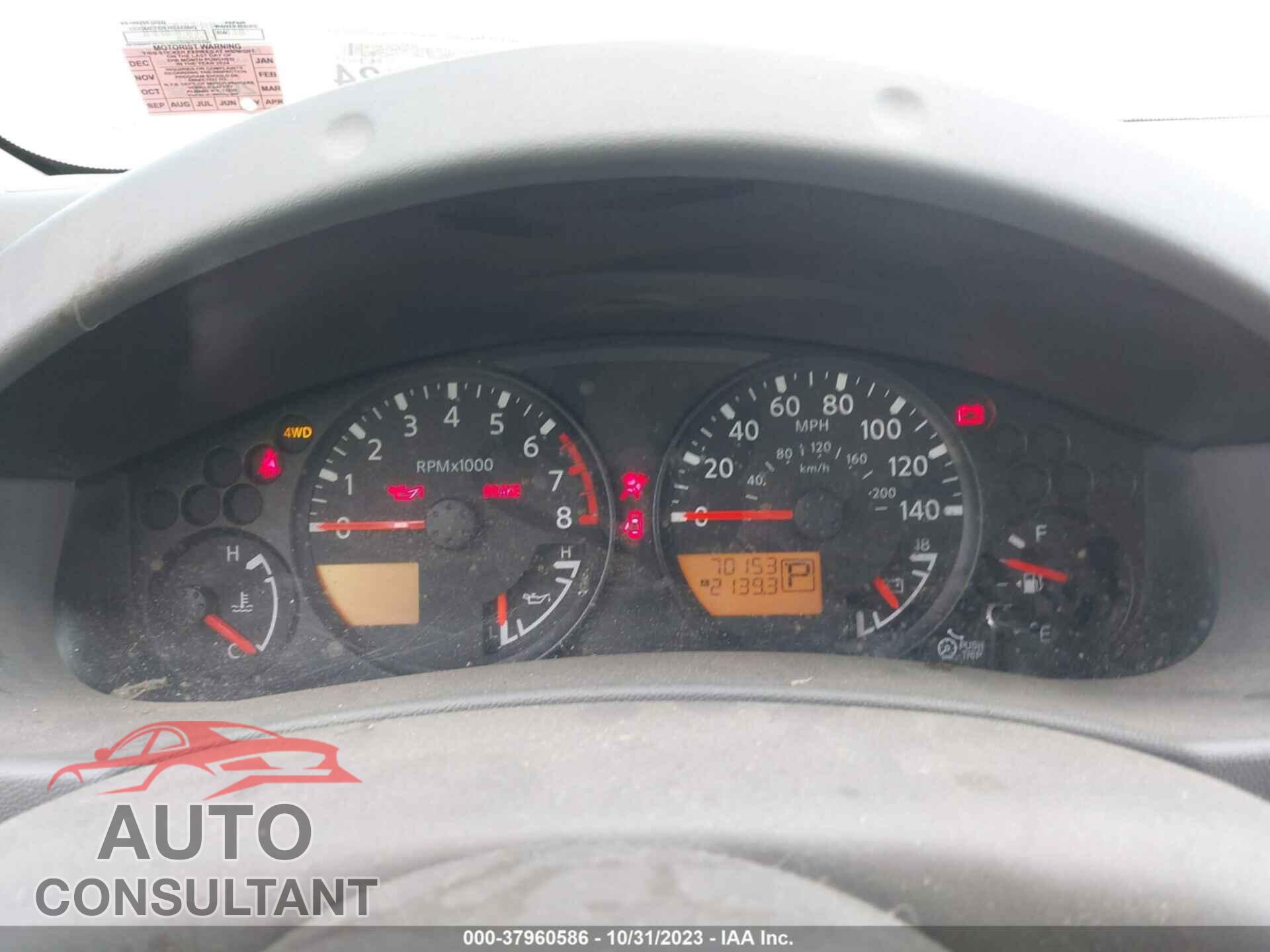 NISSAN FRONTIER 2019 - 1N6AD0EV7KN791823