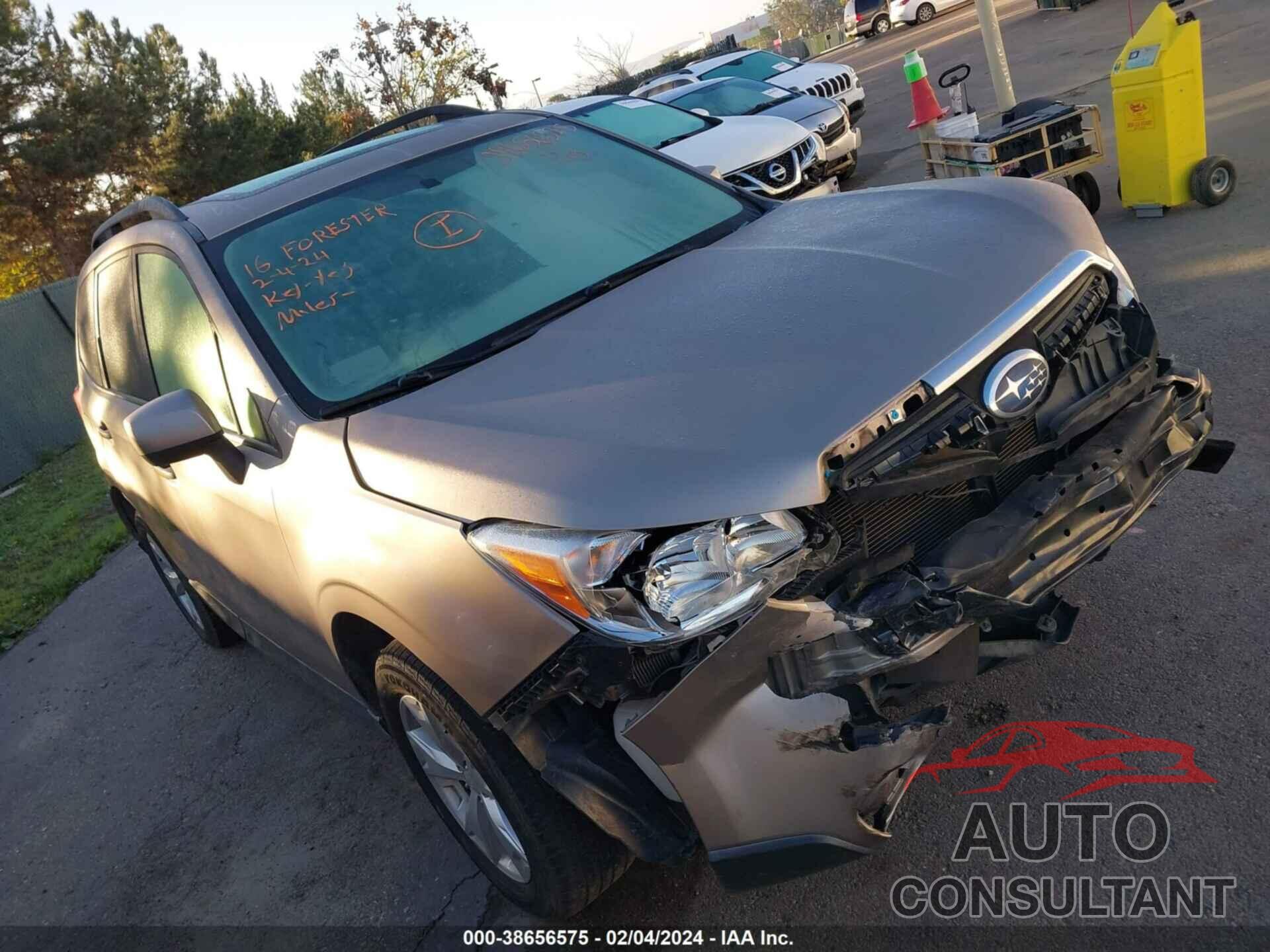 SUBARU FORESTER 2016 - JF2SJADC3GH504636