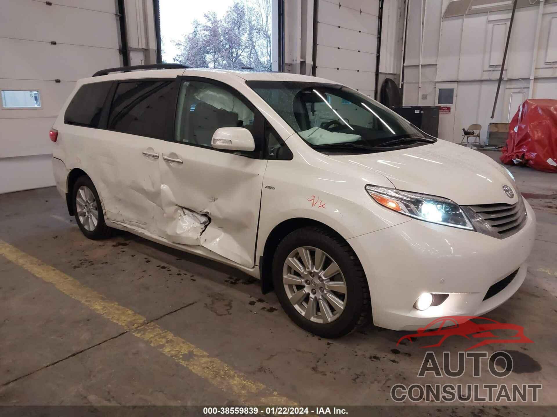 TOYOTA SIENNA 2017 - 5TDDZ3DC4HS148335