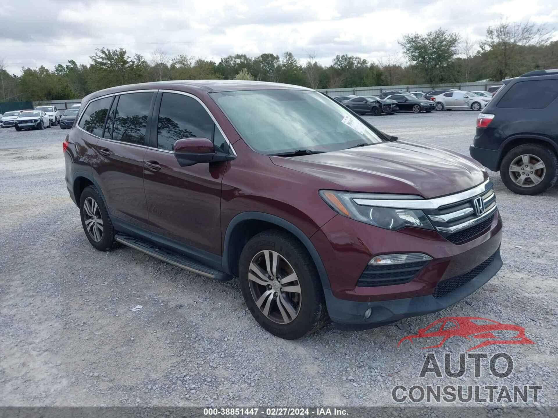 HONDA PILOT 2017 - 5FNYF5H86HB004155