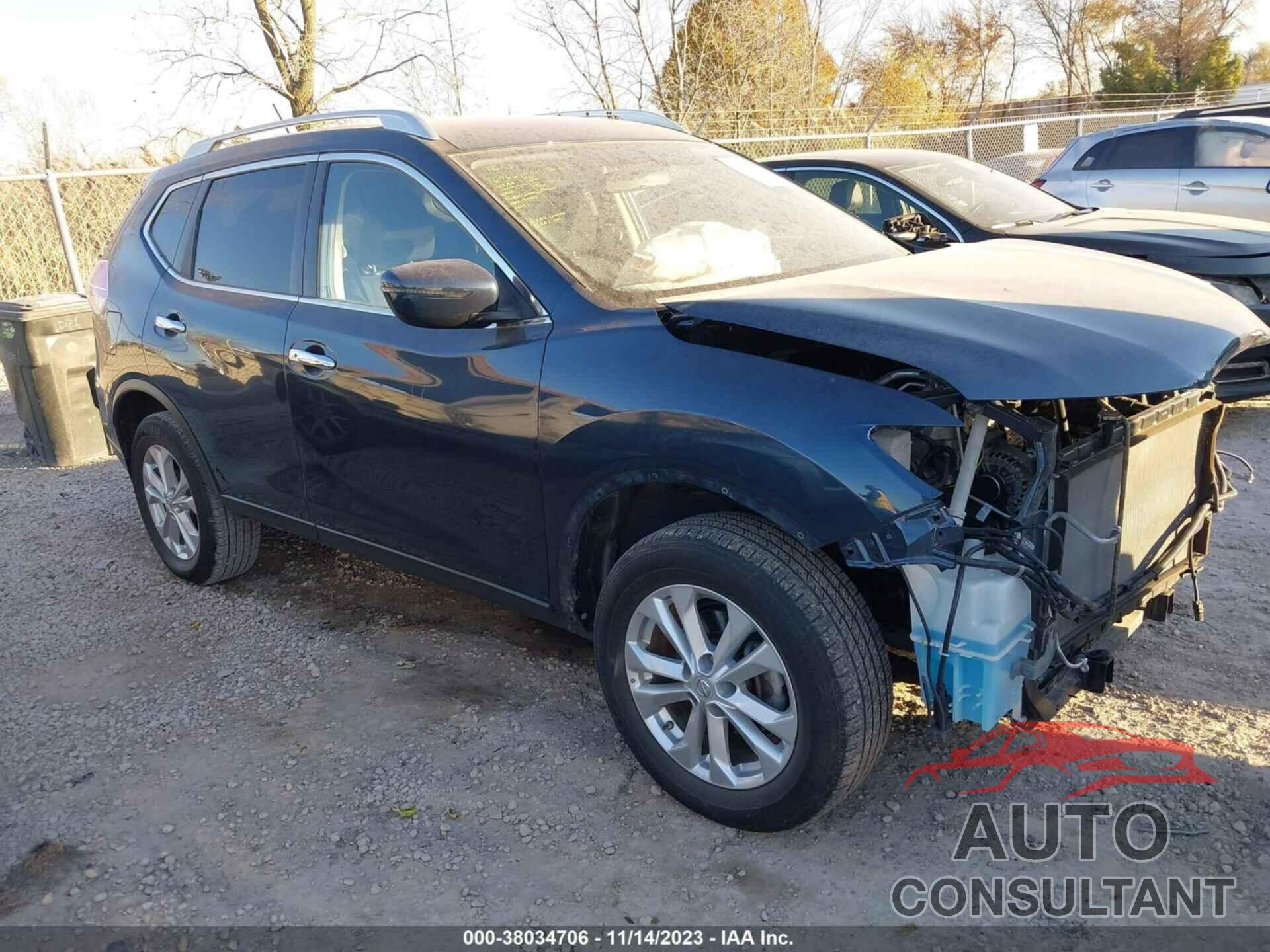 NISSAN ROGUE 2016 - KNMAT2MV2GP593634