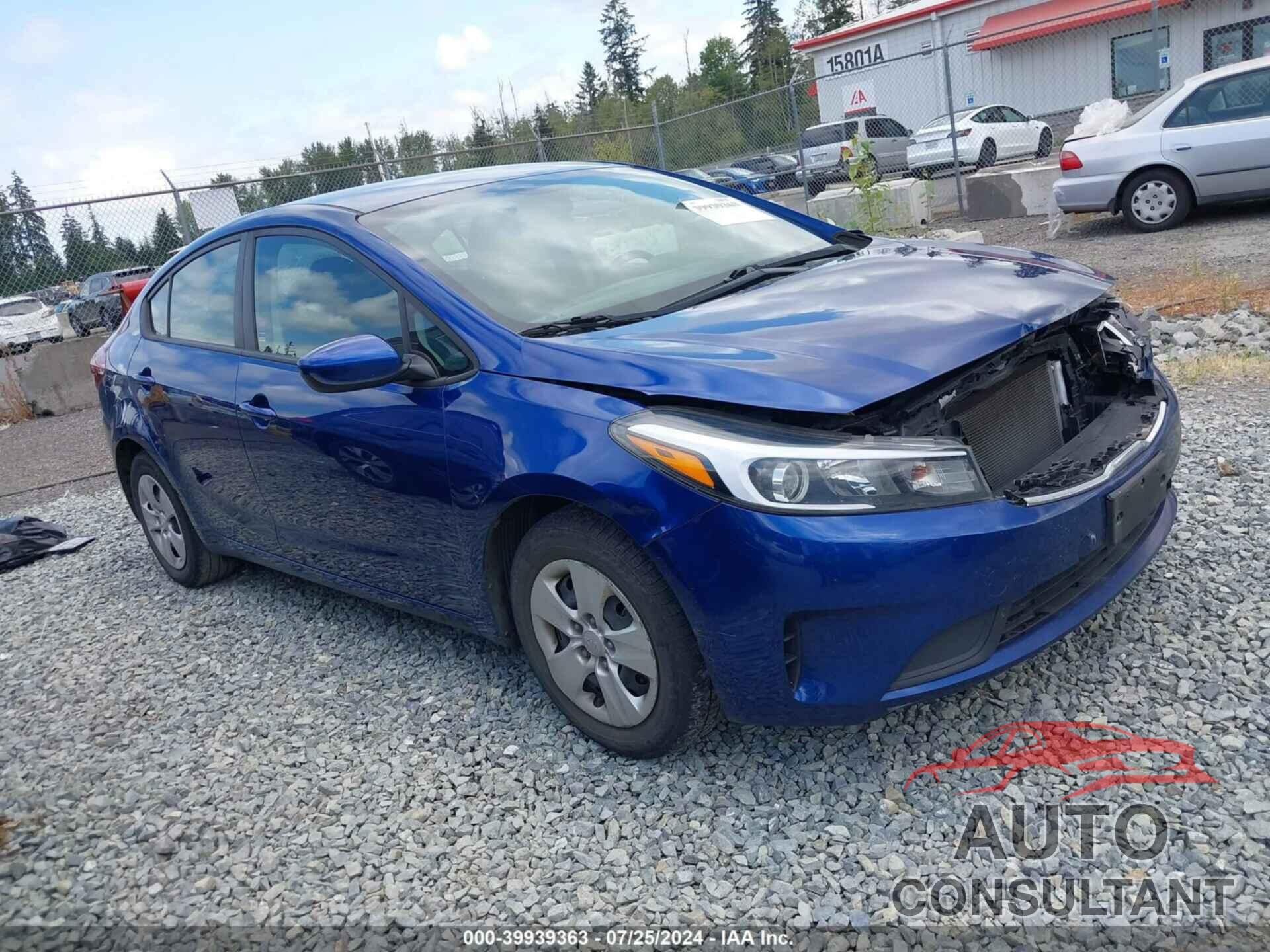 KIA FORTE 2018 - 3KPFK4A70JE279904