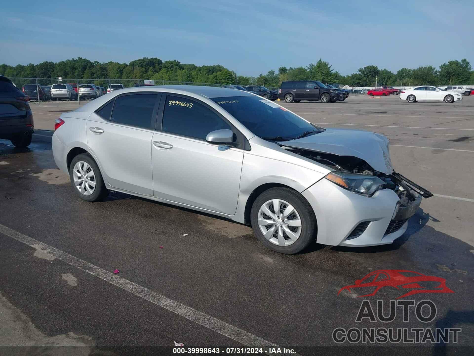 TOYOTA COROLLA 2016 - 2T1BURHE0GC673758