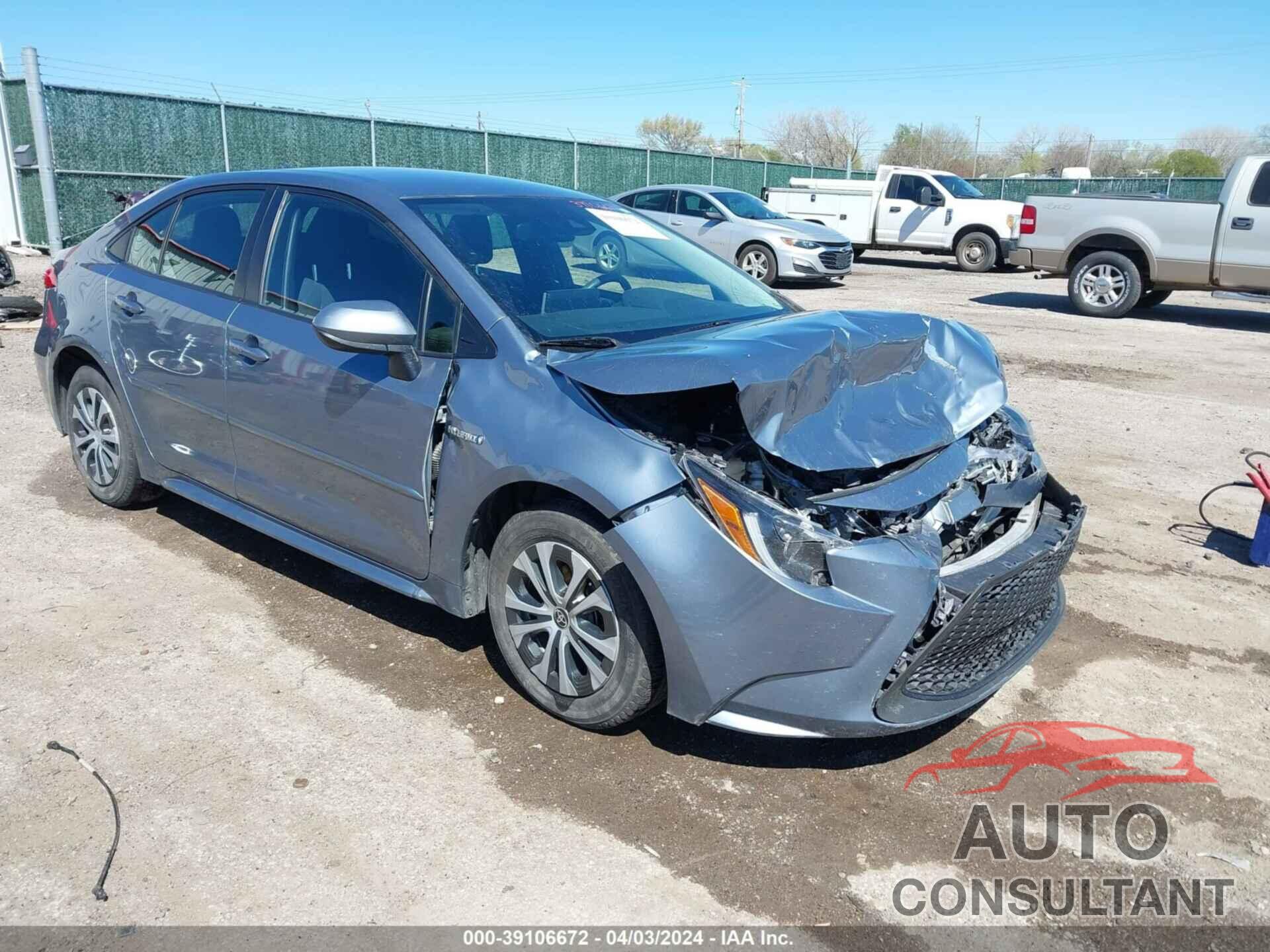 TOYOTA COROLLA 2020 - JTDEBRBE9LJ014698