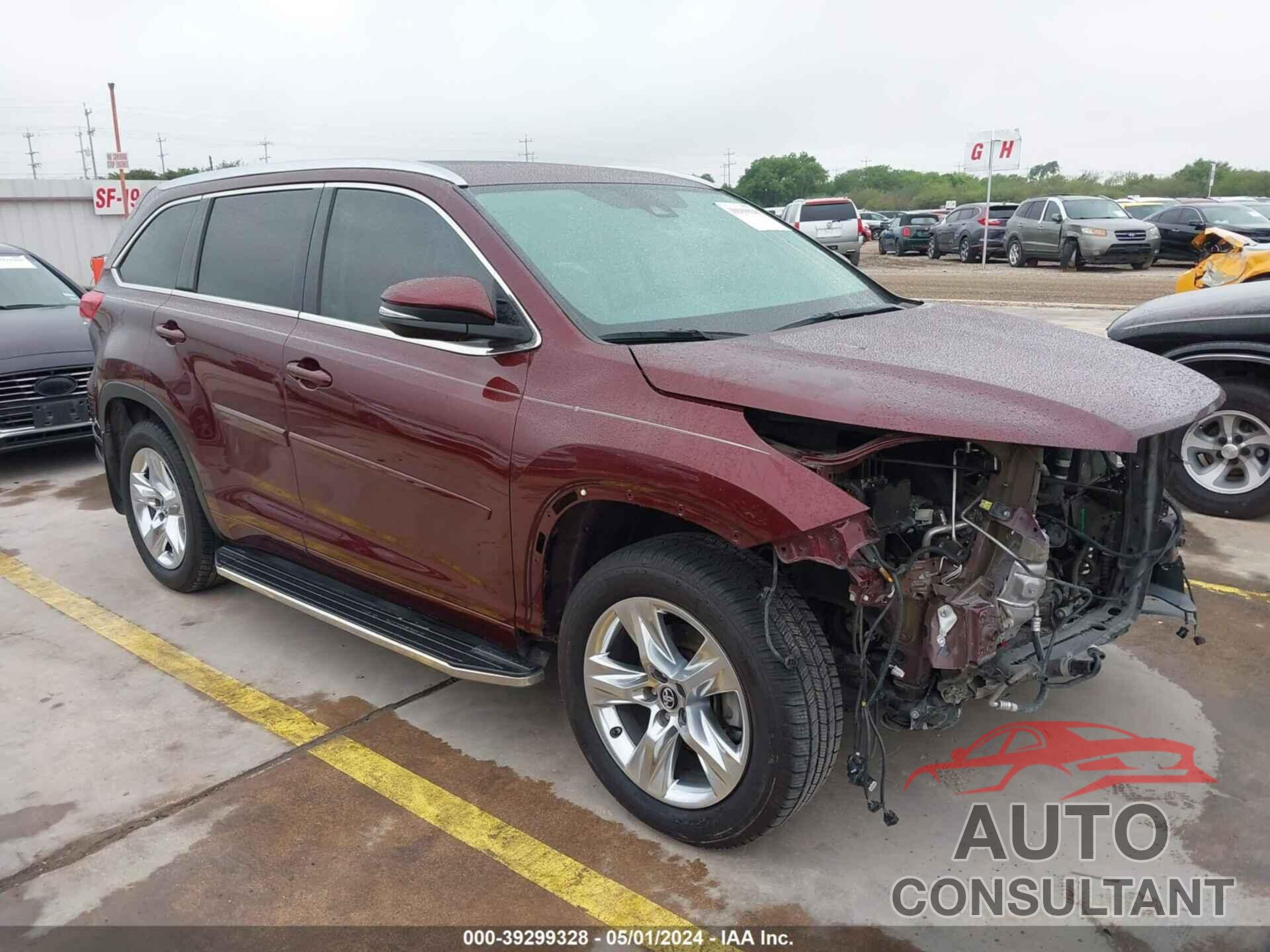 TOYOTA HIGHLANDER 2018 - 5TDYZRFH1JS236200