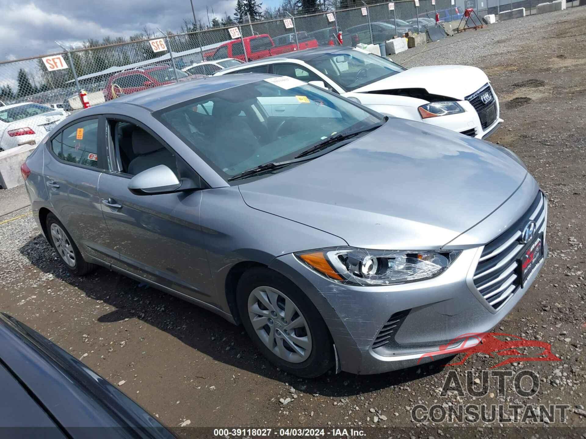HYUNDAI ELANTRA 2017 - 5NPD74LF5HH180269