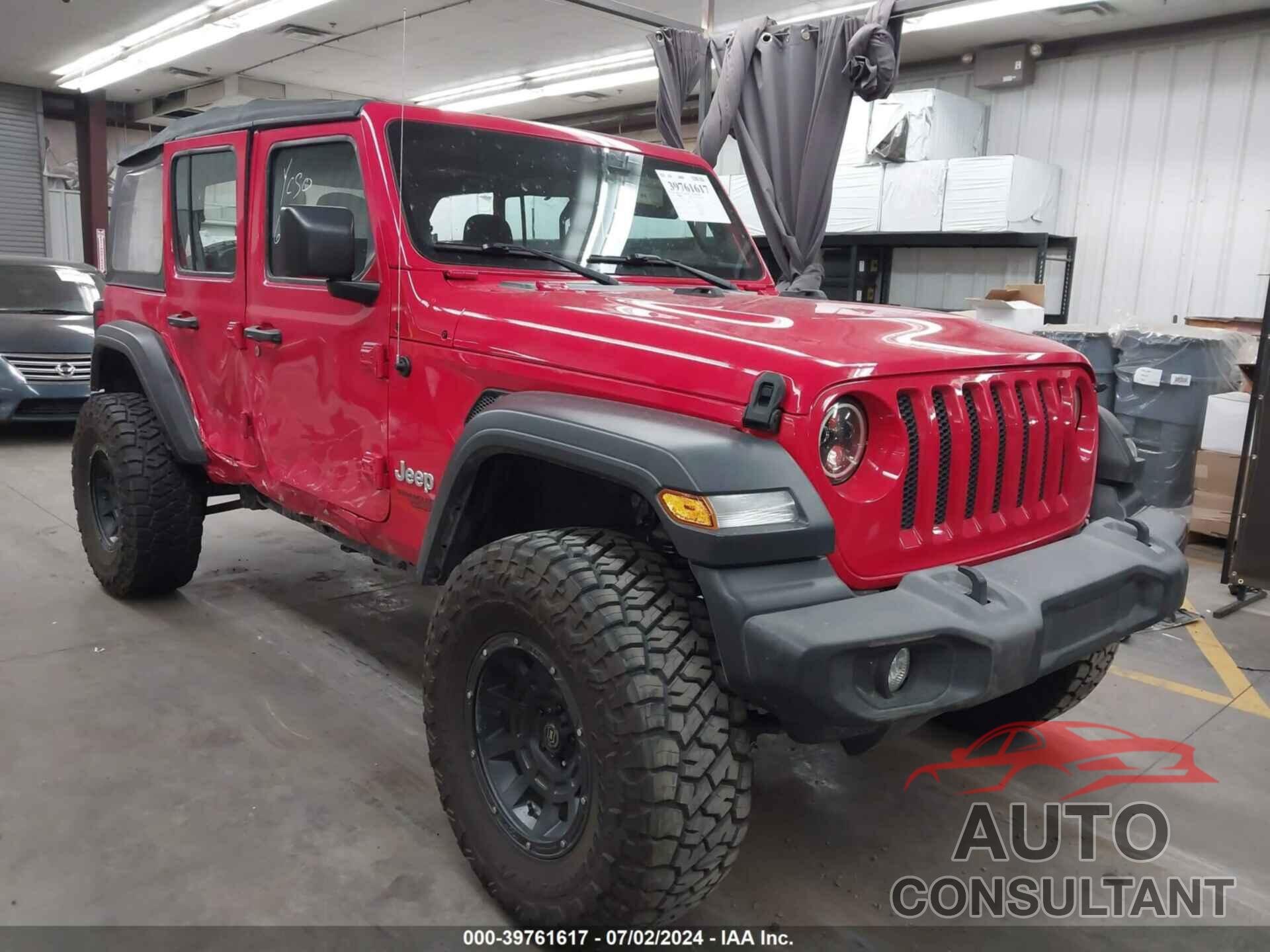 JEEP WRANGLER UNLIMITED 2018 - 1C4HJXDG0JW163195