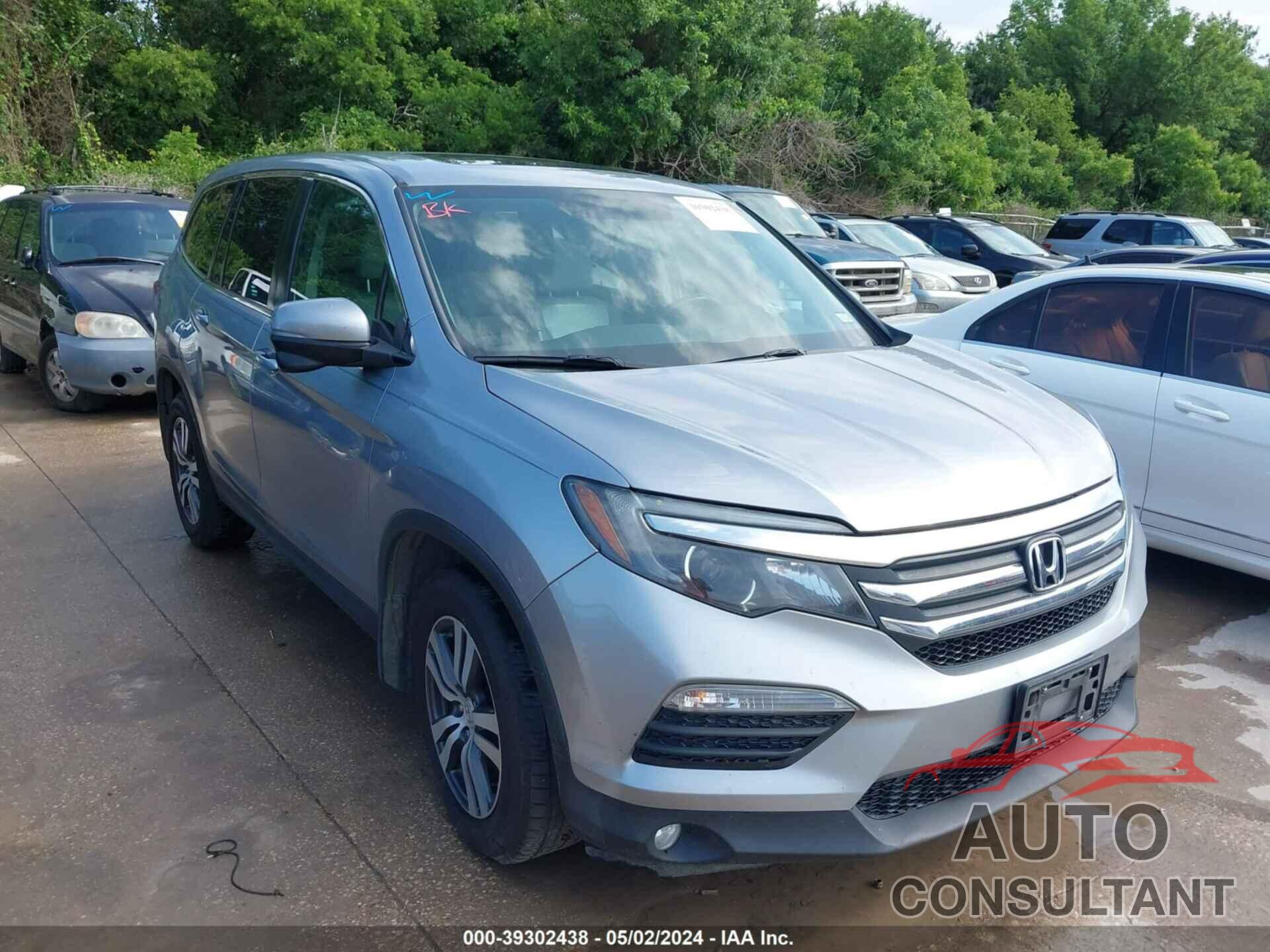 HONDA PILOT 2016 - 5FNYF5H58GB021012