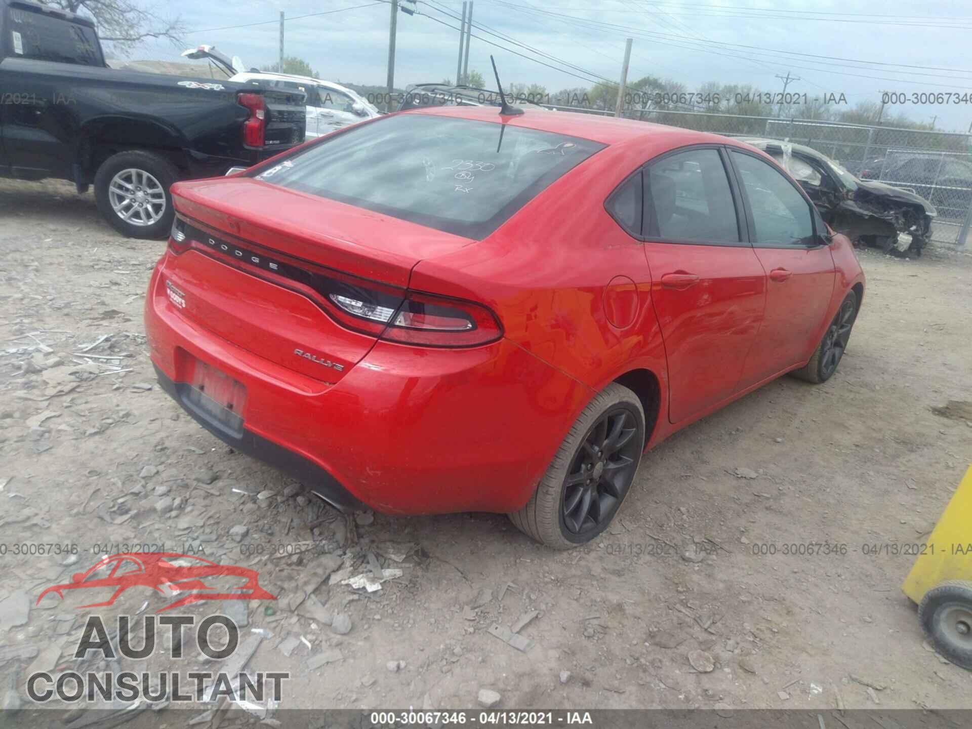 DODGE DART 2016 - 1C3CDFBB2GD623954