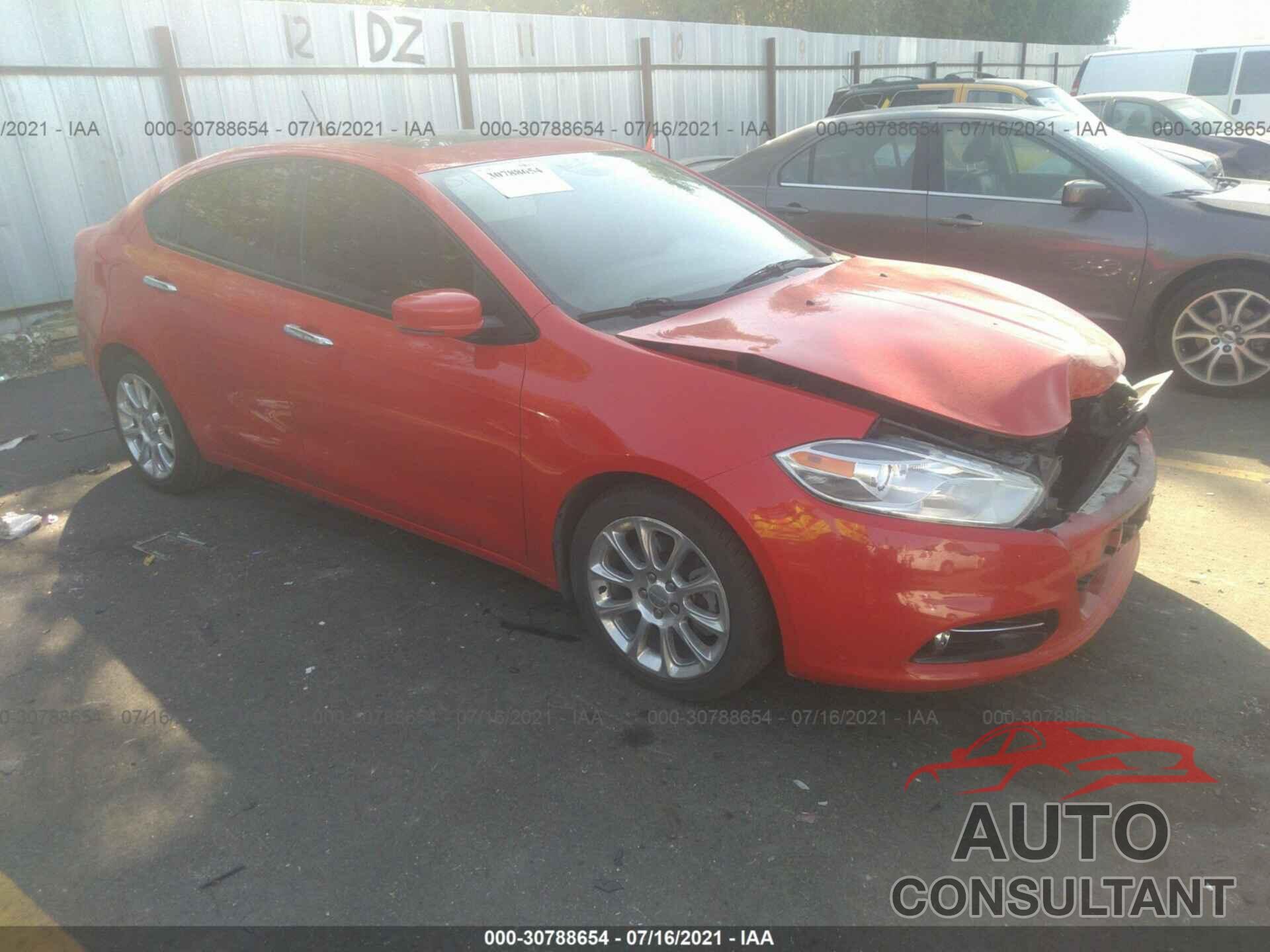 DODGE DART 2016 - 1C3CDFCB8GD706707