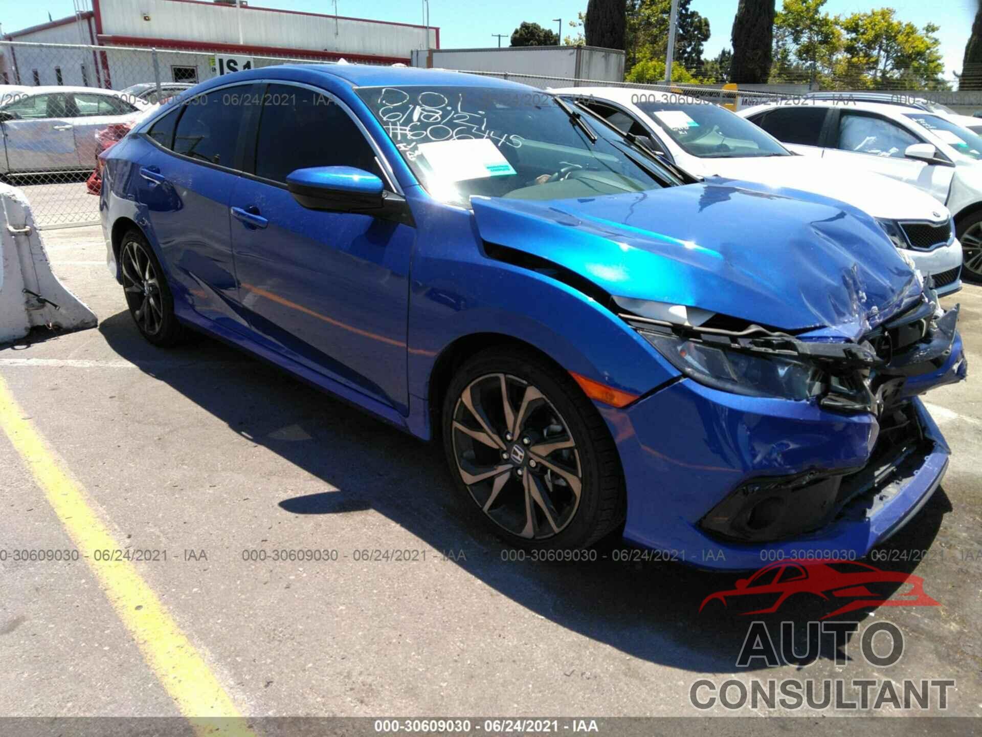 HONDA CIVIC SEDAN 2019 - 2HGFC2F86KH606445