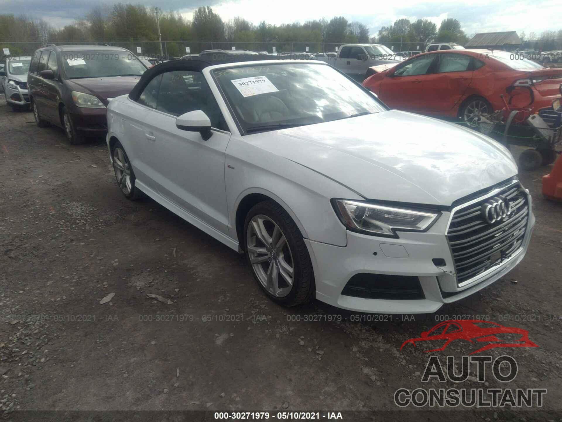 AUDI A3 CABRIOLET 2018 - WAUY8LFF0J1037096