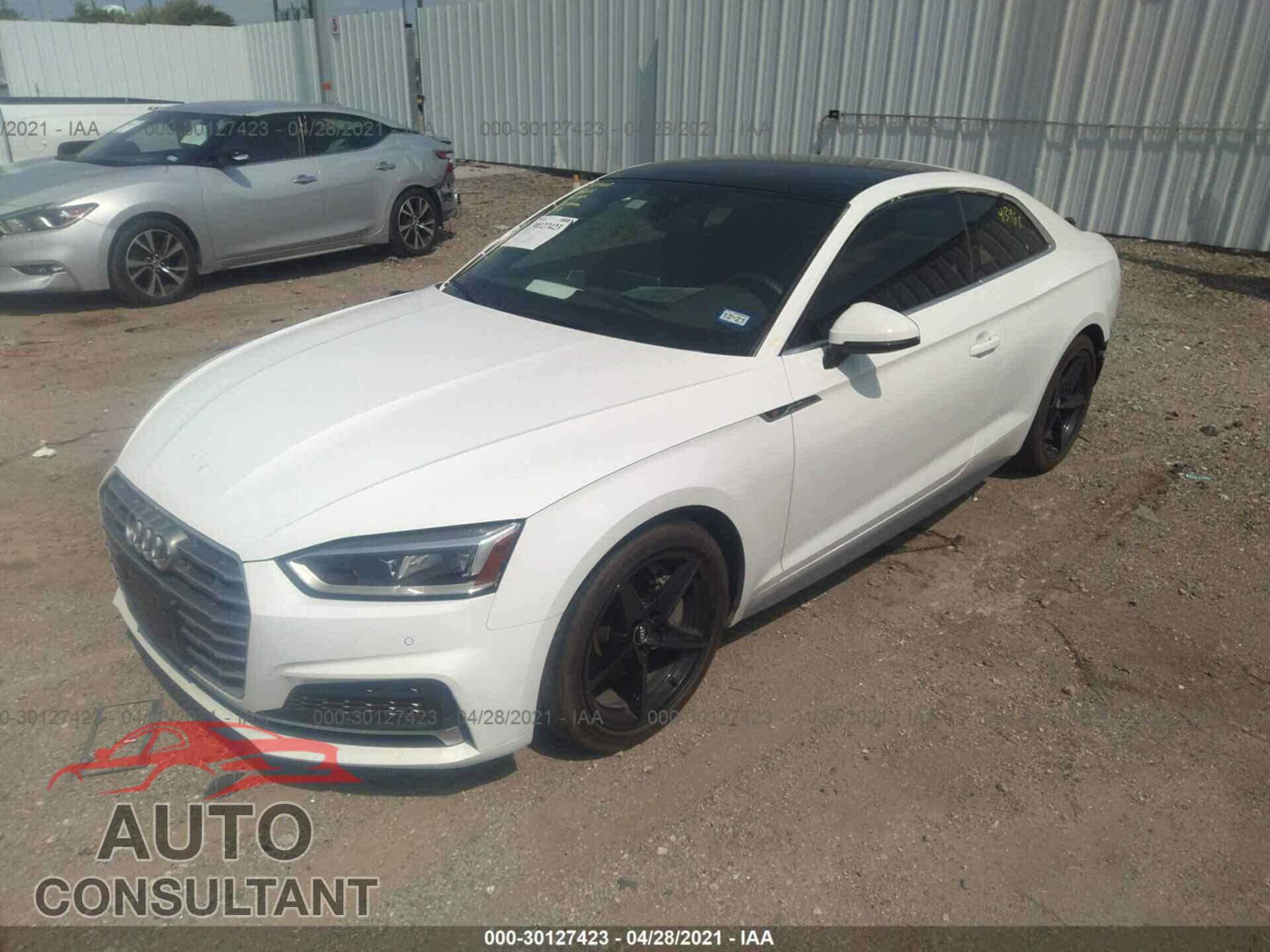 AUDI A5 COUPE 2018 - WAUTNAF57JA134634
