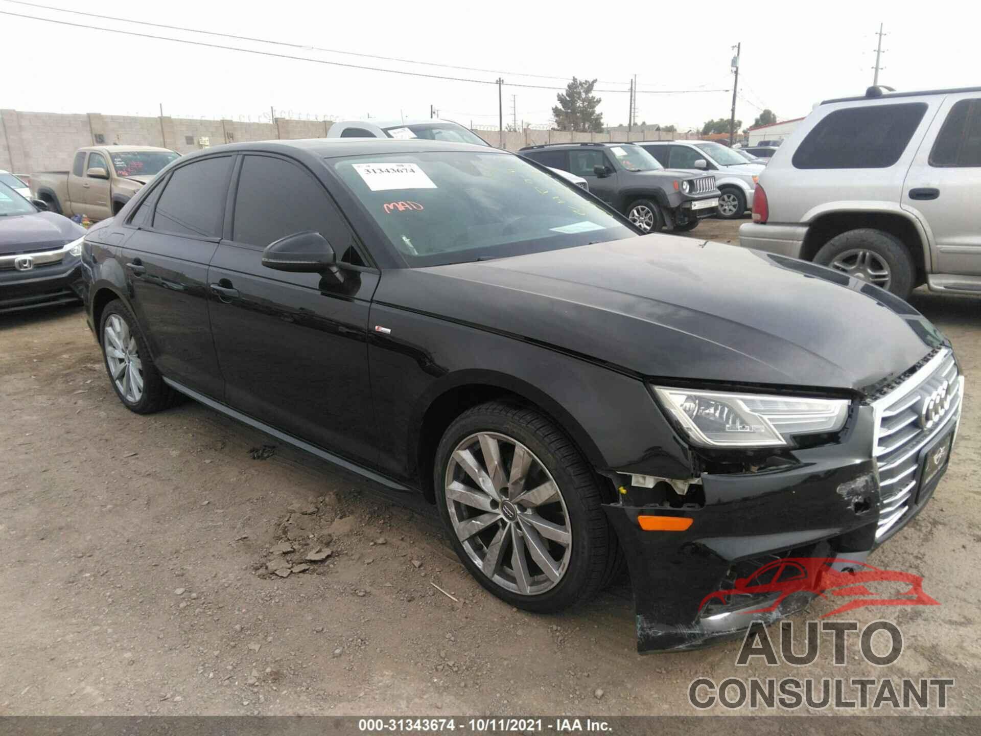 AUDI A4 2018 - WAUKMAF4XJN008850