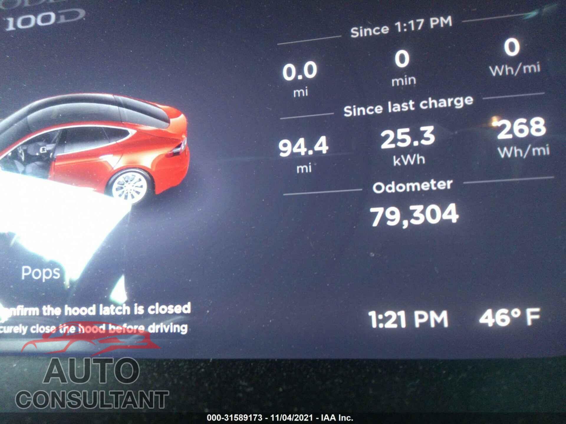 TESLA MODEL S 2017 - 5YJSA1E27HF218732