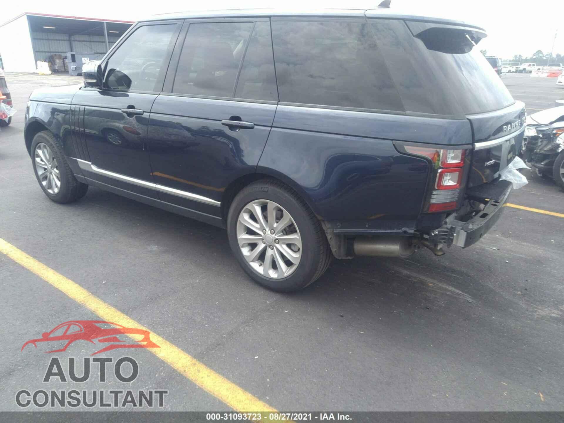 LAND ROVER RANGE ROVER 2016 - SALGS2VF3GA270502