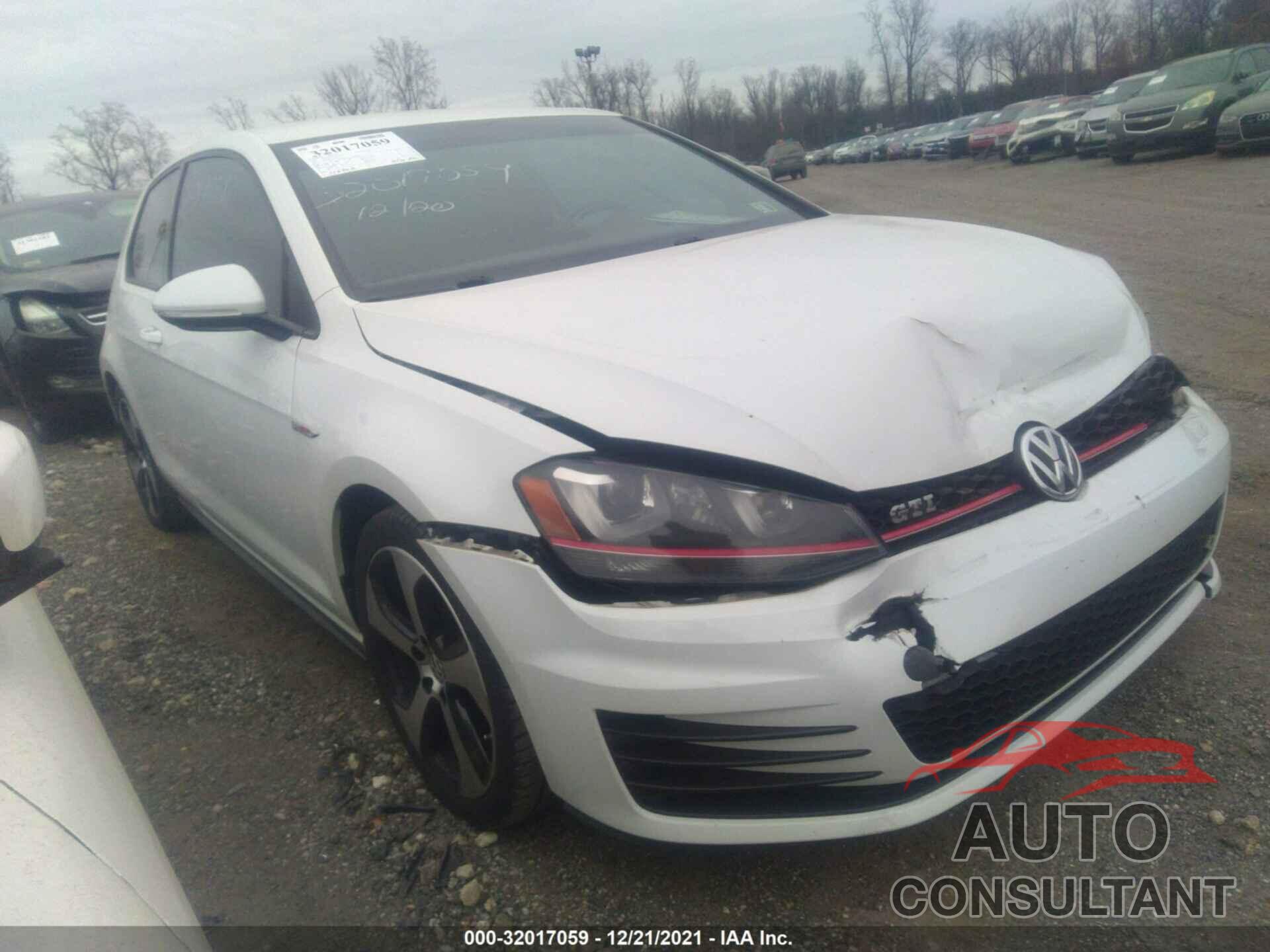 VOLKSWAGEN GOLF GTI 2016 - 3VWYT7AU0GM028275