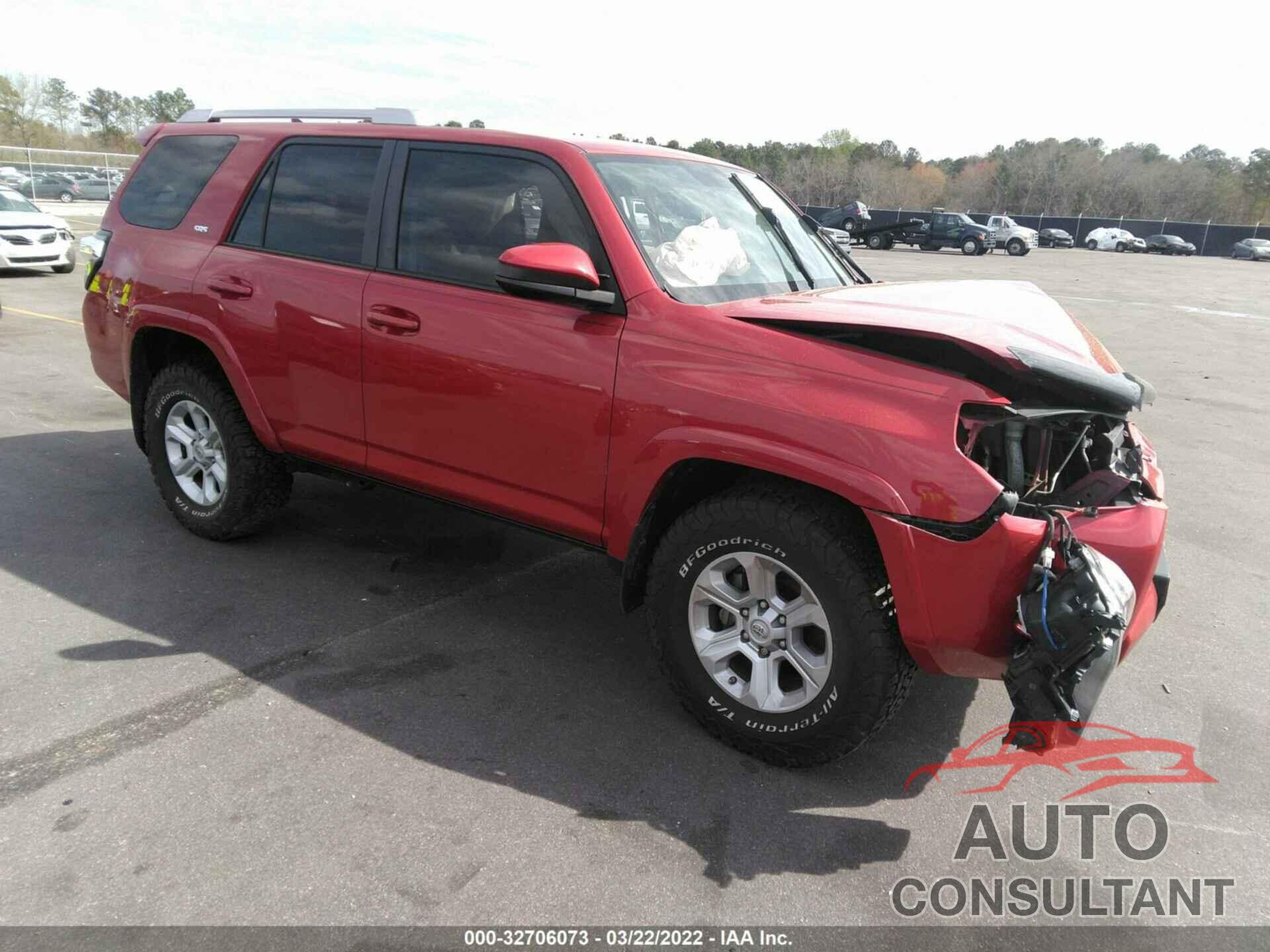 TOYOTA 4RUNNER 2016 - JTEZU5JR2G5143529