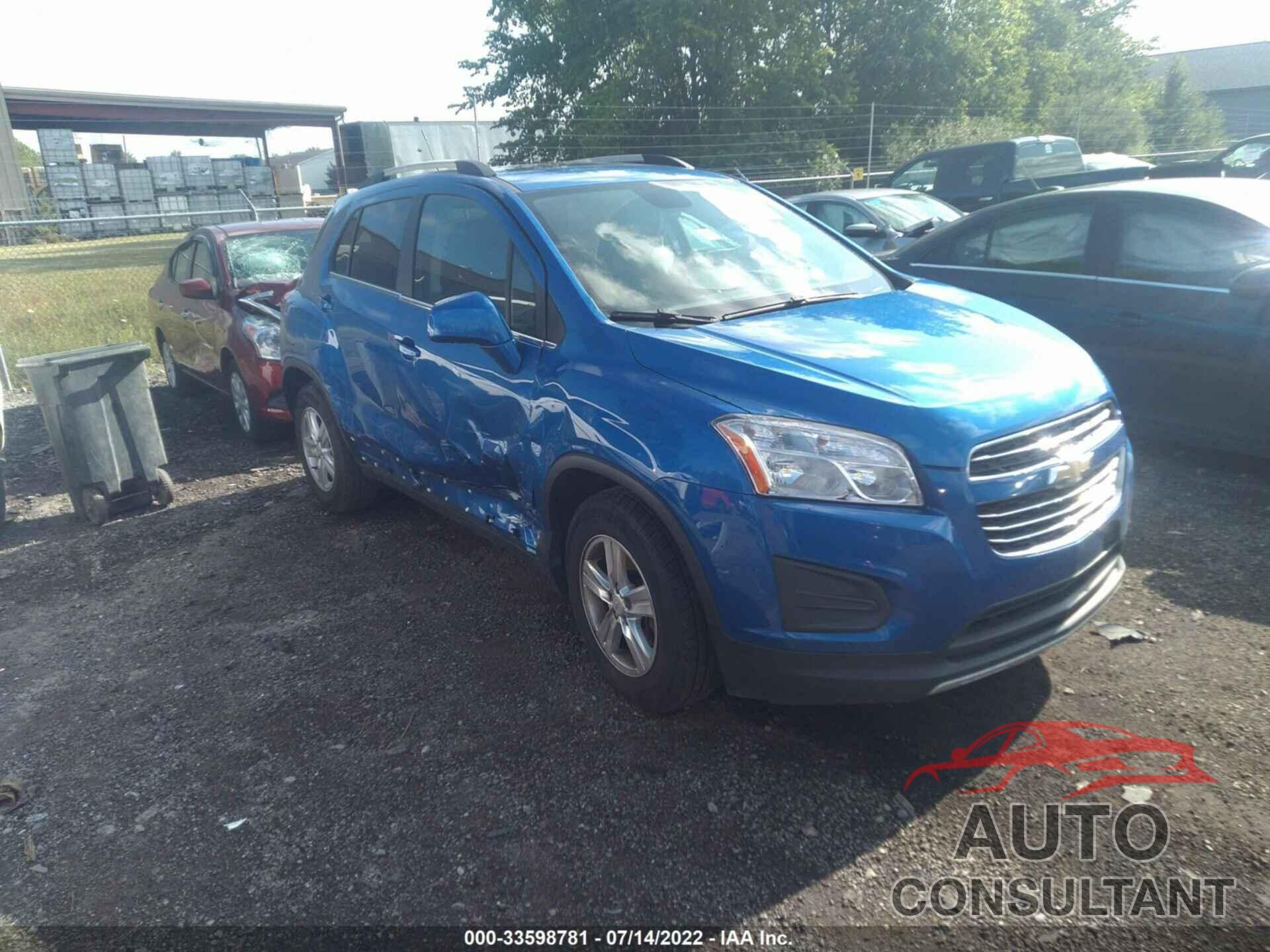 CHEVROLET TRAX 2016 - KL7CJLSB0GB572899