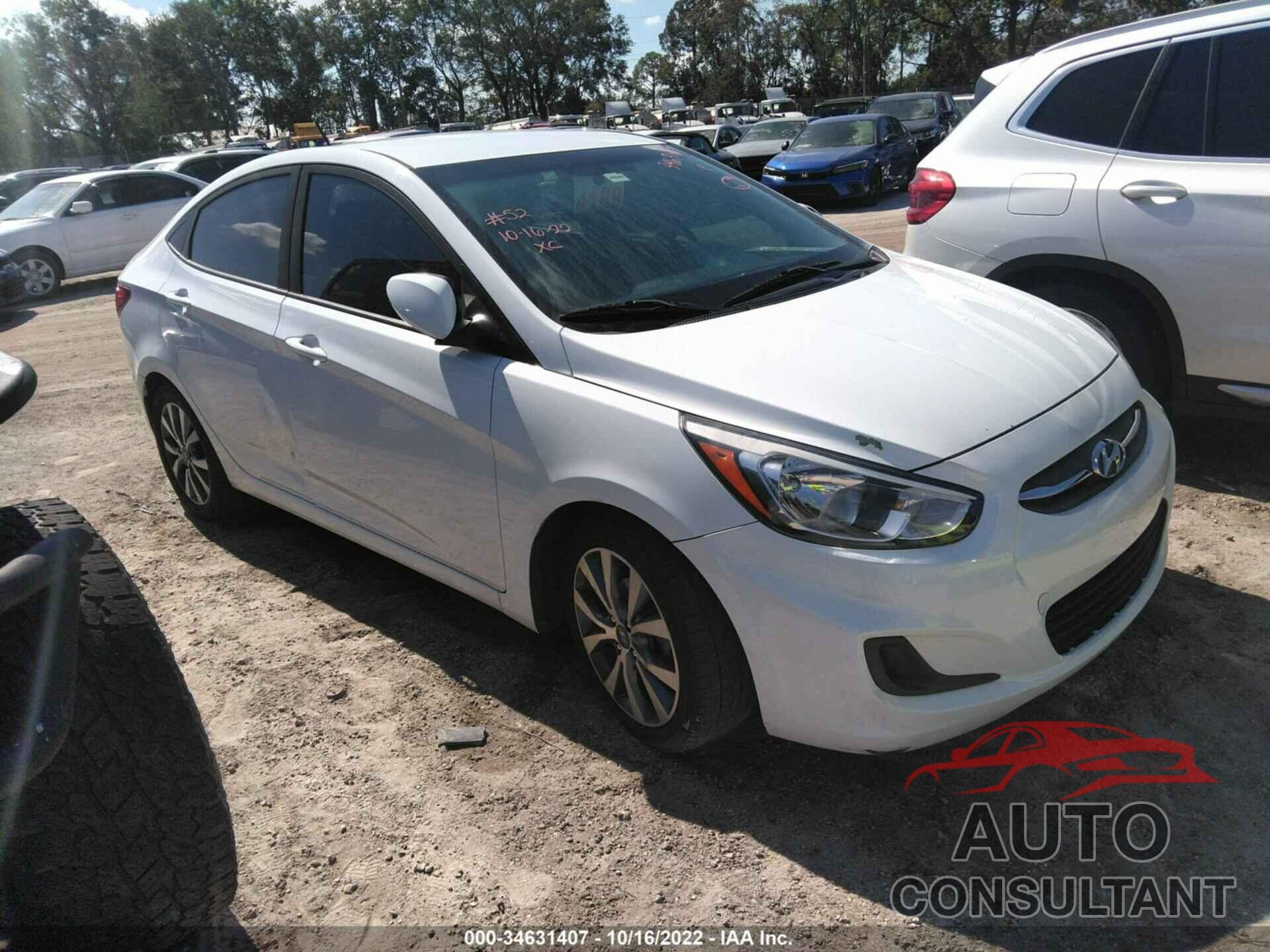 HYUNDAI ACCENT 2017 - KMHCT4AE1HU319414