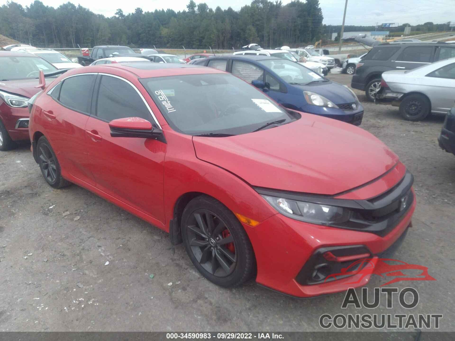HONDA CIVIC HATCHBACK 2020 - SHHFK7H85LU215448