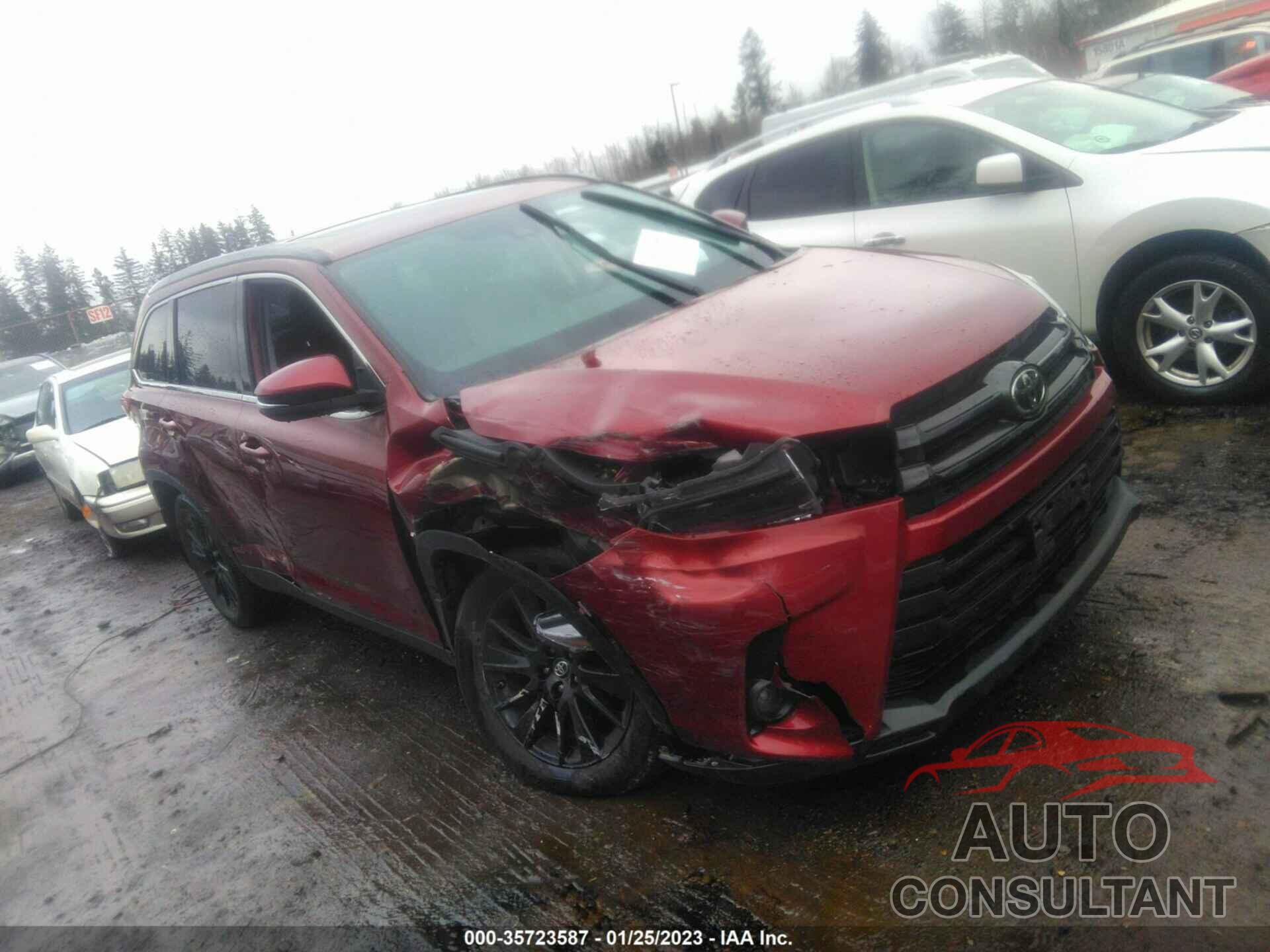 TOYOTA HIGHLANDER 2019 - 5TDJZRFH9KS598956