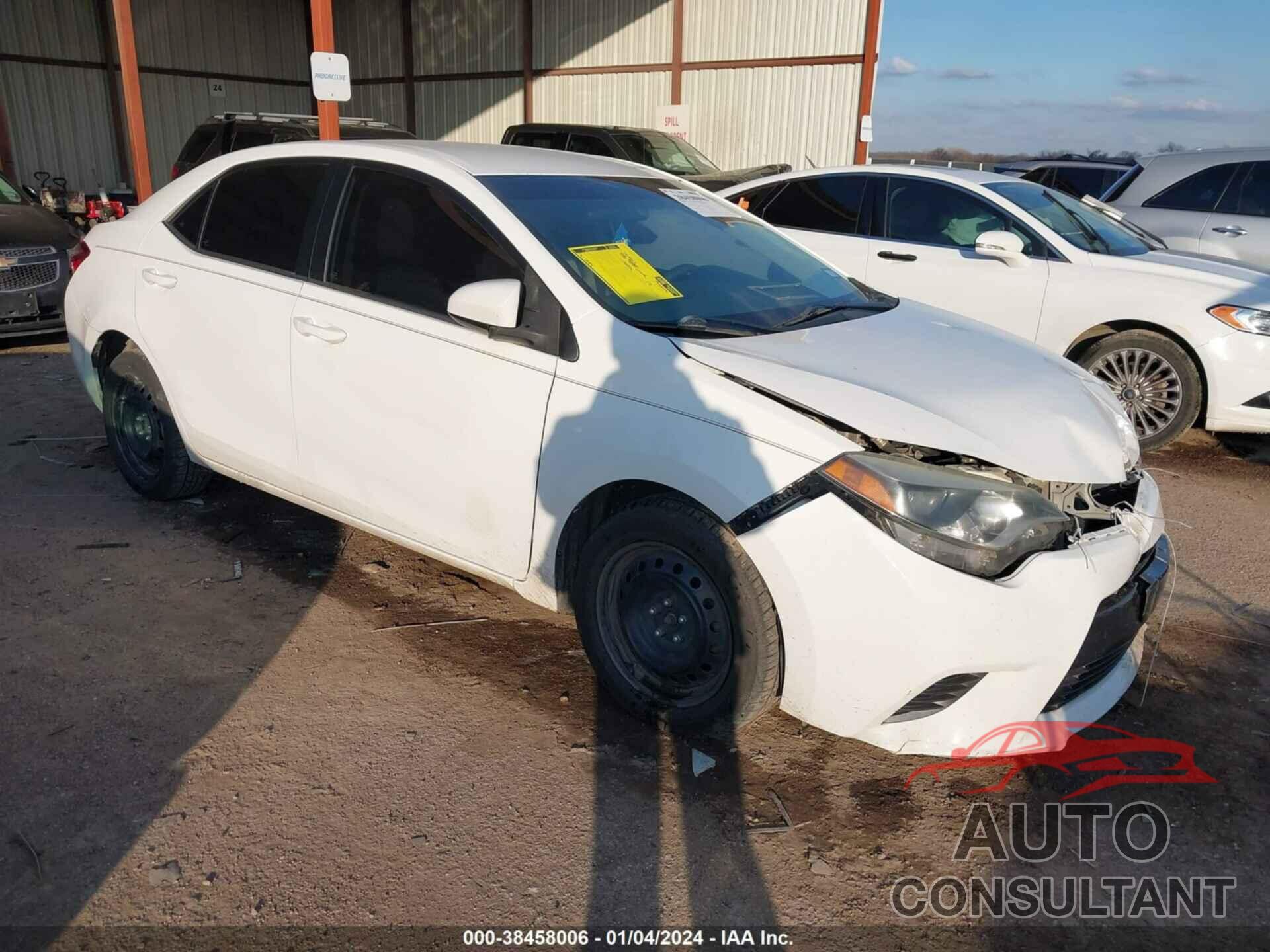 TOYOTA COROLLA 2016 - 5YFBURHE5GP372712