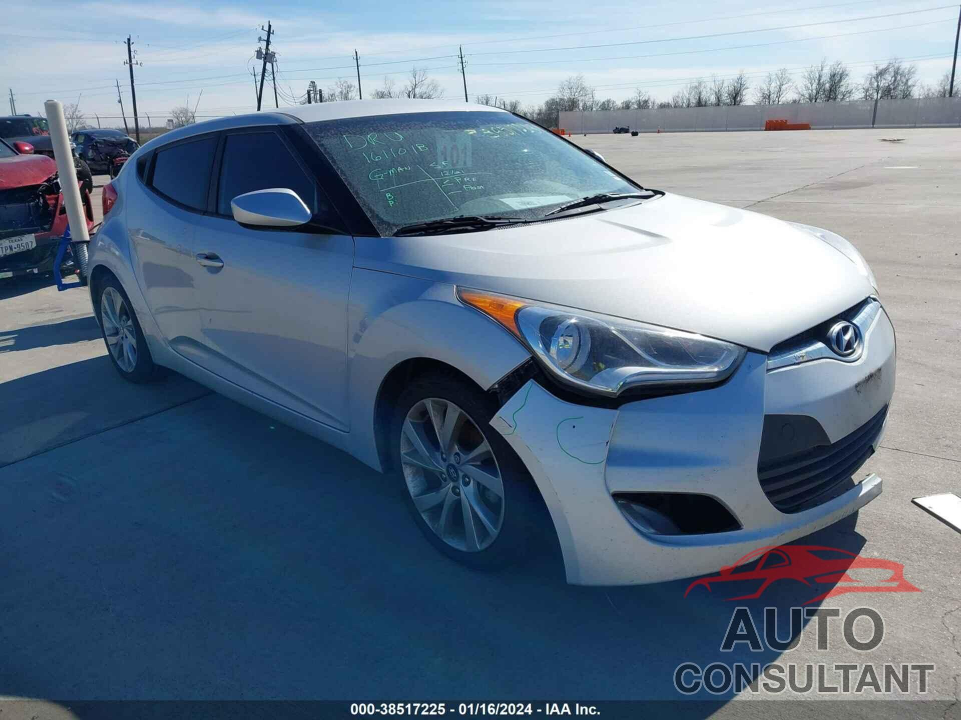 HYUNDAI VELOSTER 2017 - KMHTC6AD3HU308059