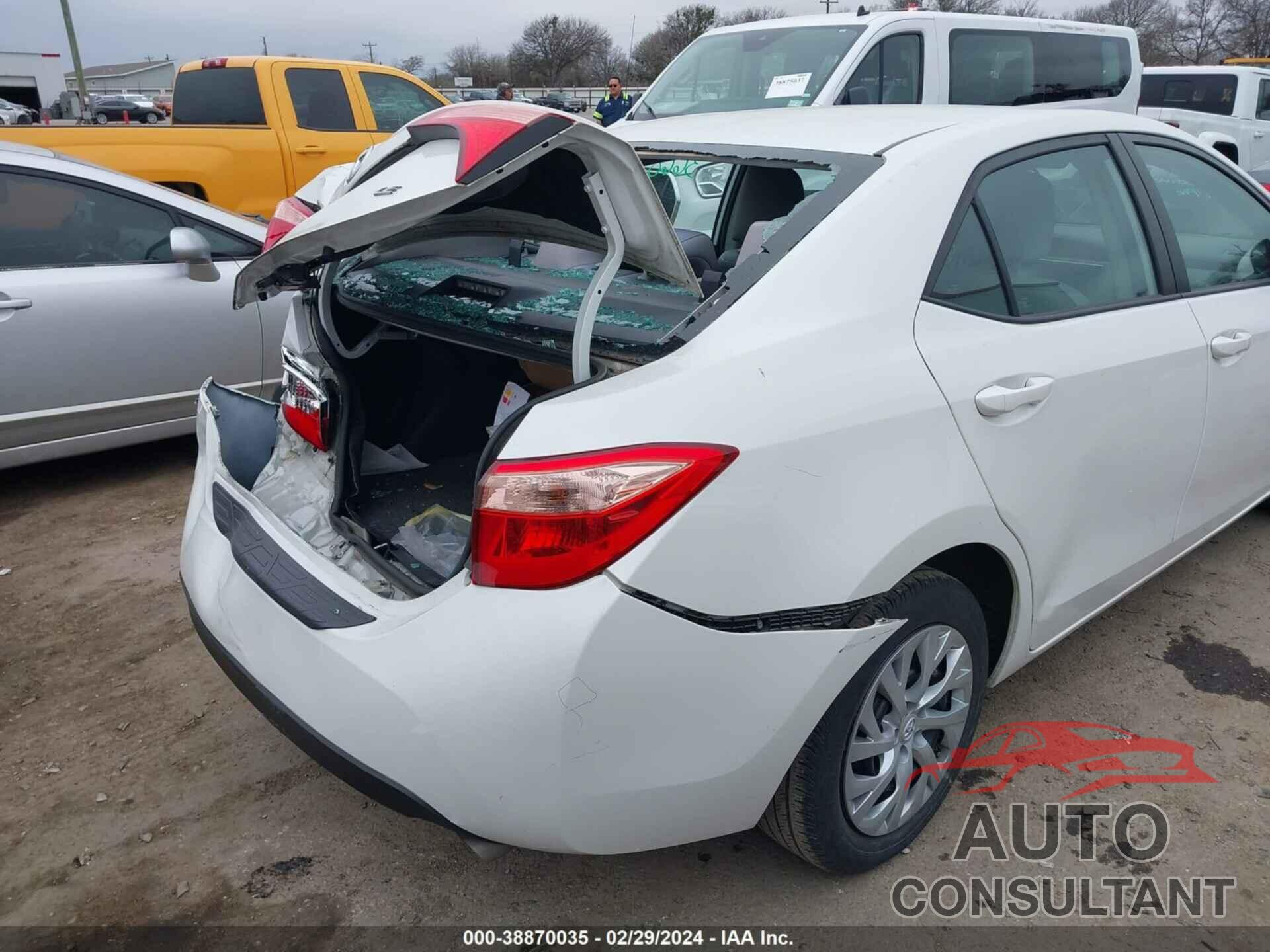 TOYOTA COROLLA 2019 - 5YFBURHE9KP921210