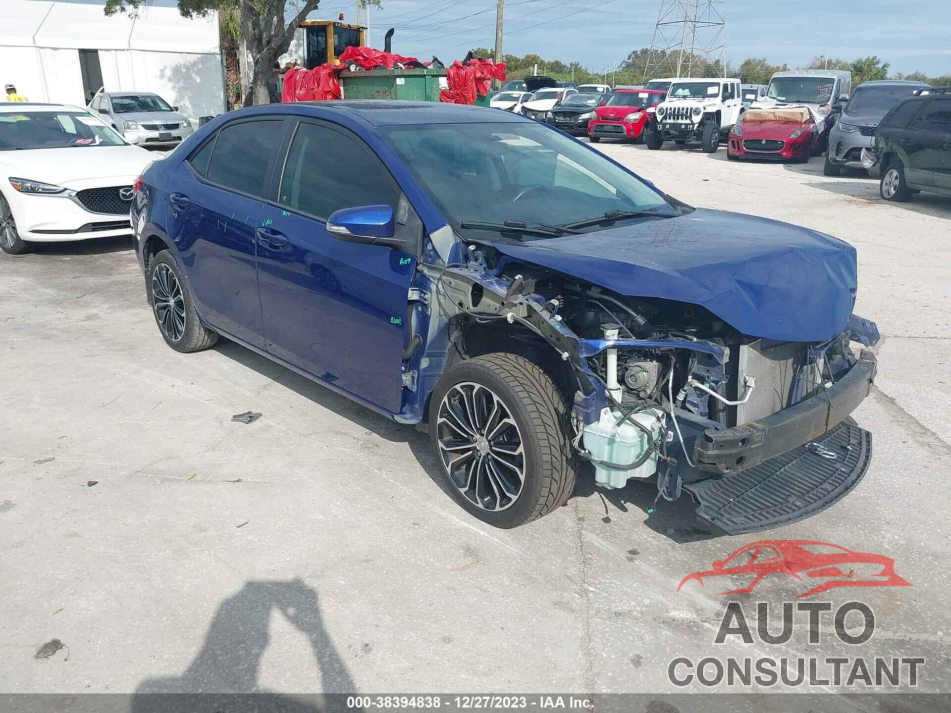 TOYOTA COROLLA 2016 - 2T1BURHE3GC702623