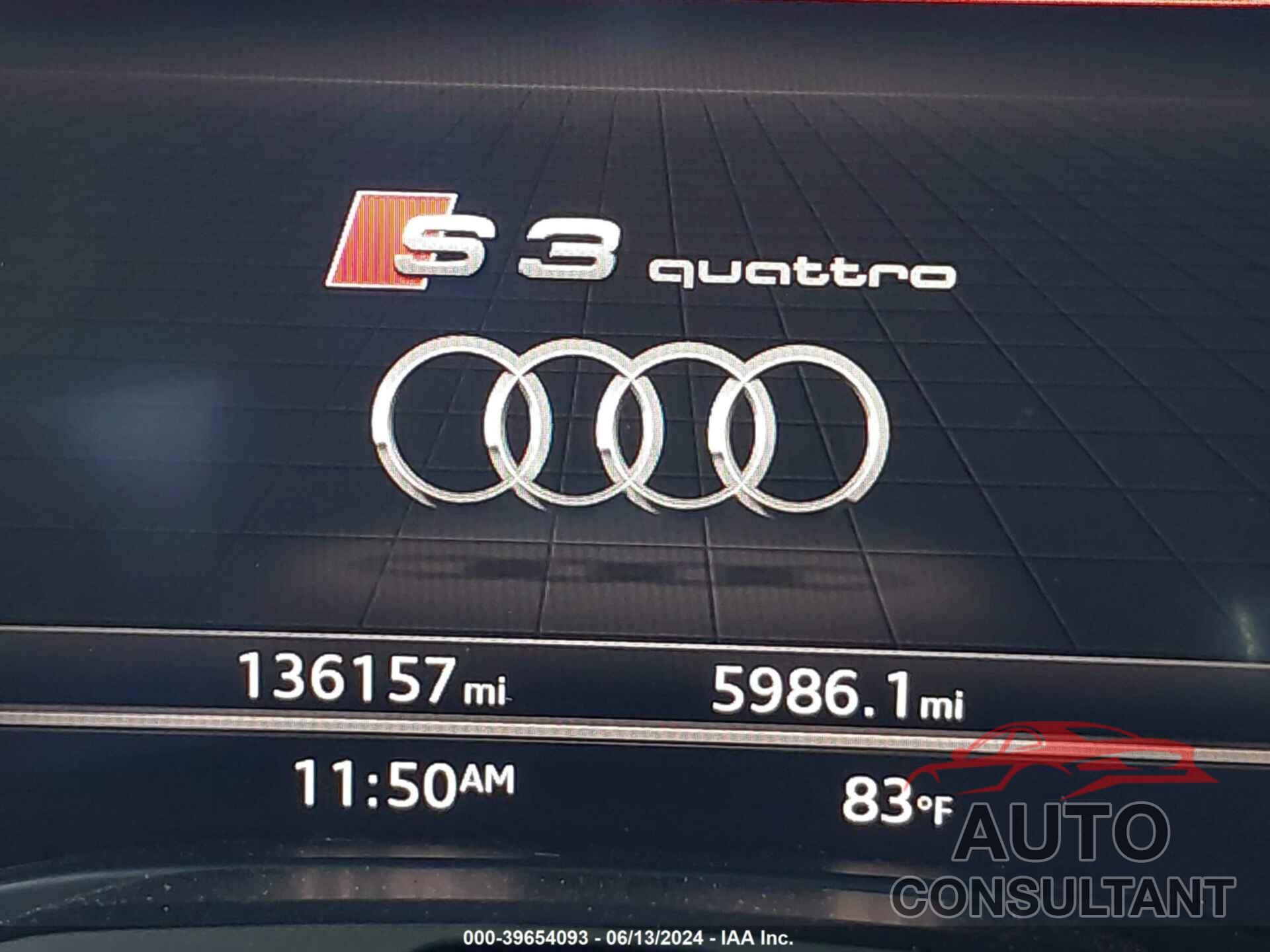 AUDI S3 2017 - WAUB1GFF6H1053055