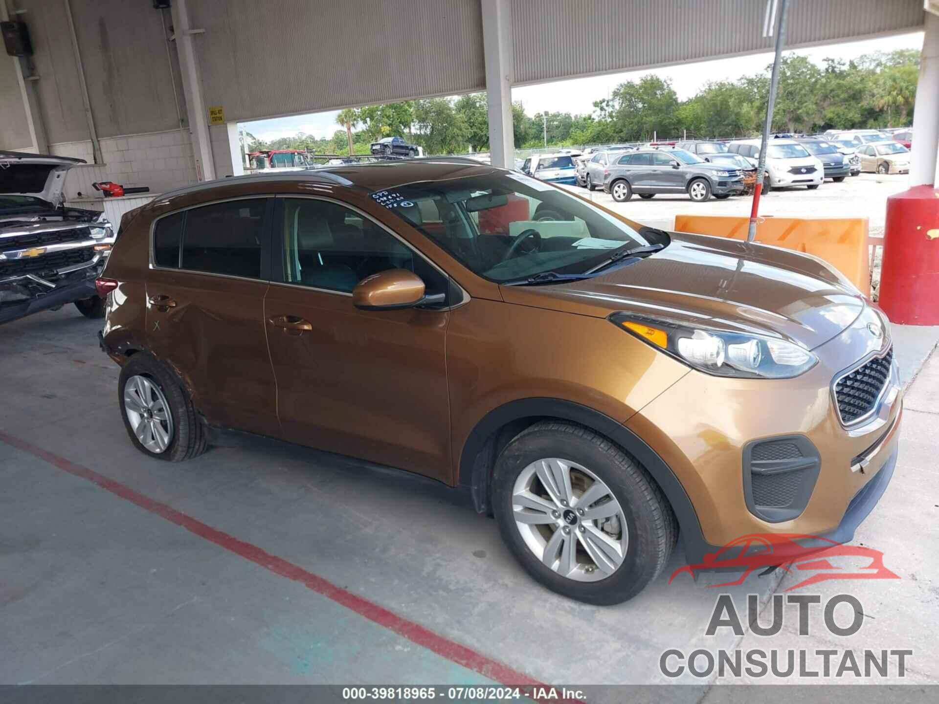 KIA SPORTAGE 2017 - KNDPM3AC8H7043954