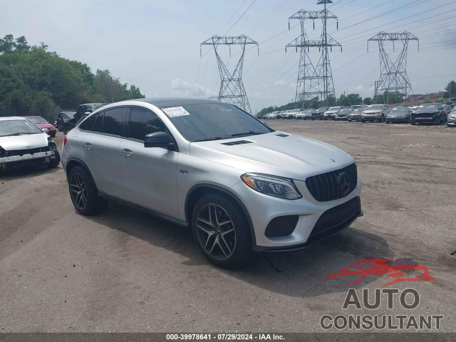 MERCEDES-BENZ AMG GLE 43 COUPE 2018 - 4JGED6EB7JA104676