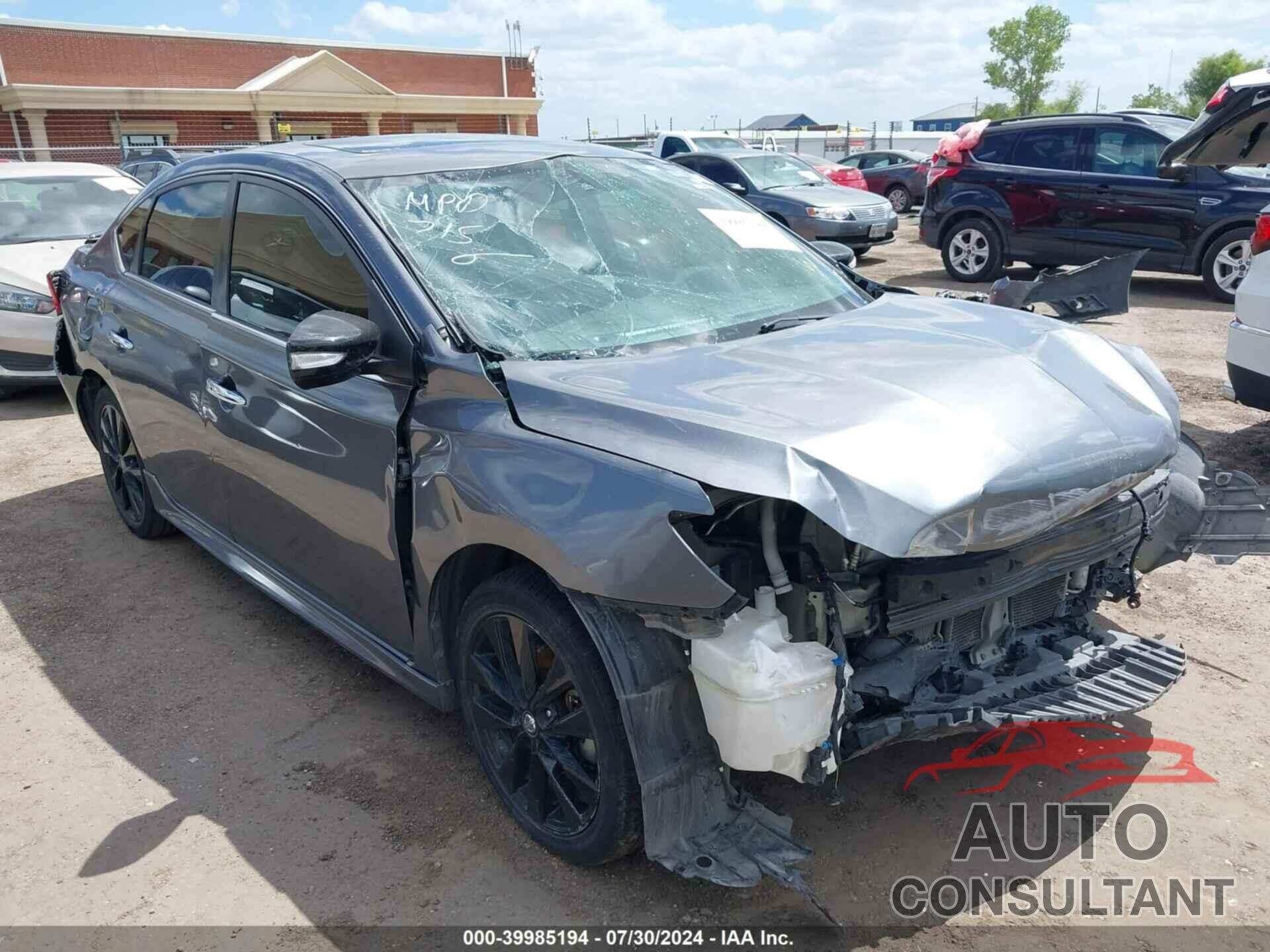 NISSAN SENTRA 2018 - 3N1CB7AP6JY233967