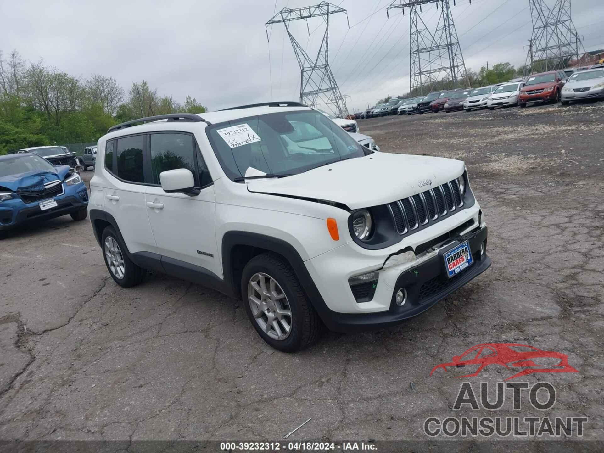 JEEP RENEGADE 2019 - ZACNJABBXKPJ76829