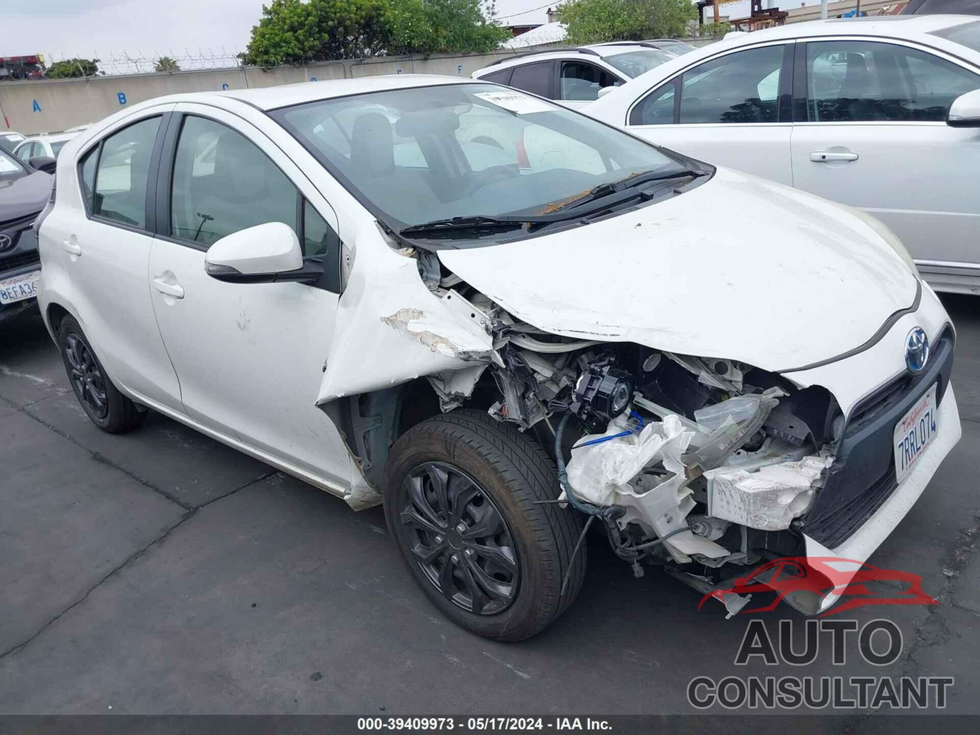 TOYOTA PRIUS C 2016 - JTDKDTB37G1118914