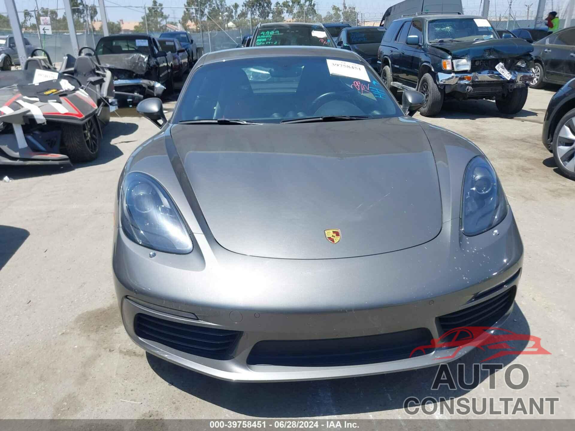PORSCHE 718 CAYMAN 2019 - WP0AA2A8XKS260625