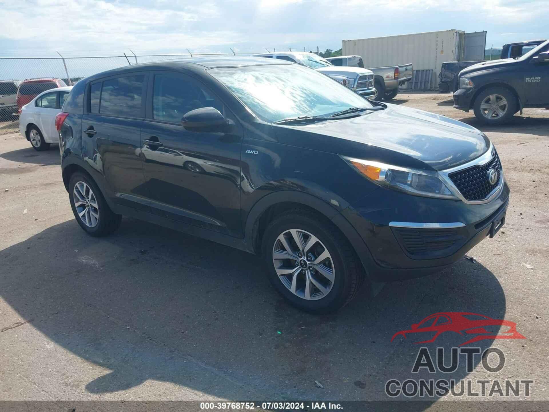 KIA SPORTAGE 2016 - KNDPBCAC1G7850479