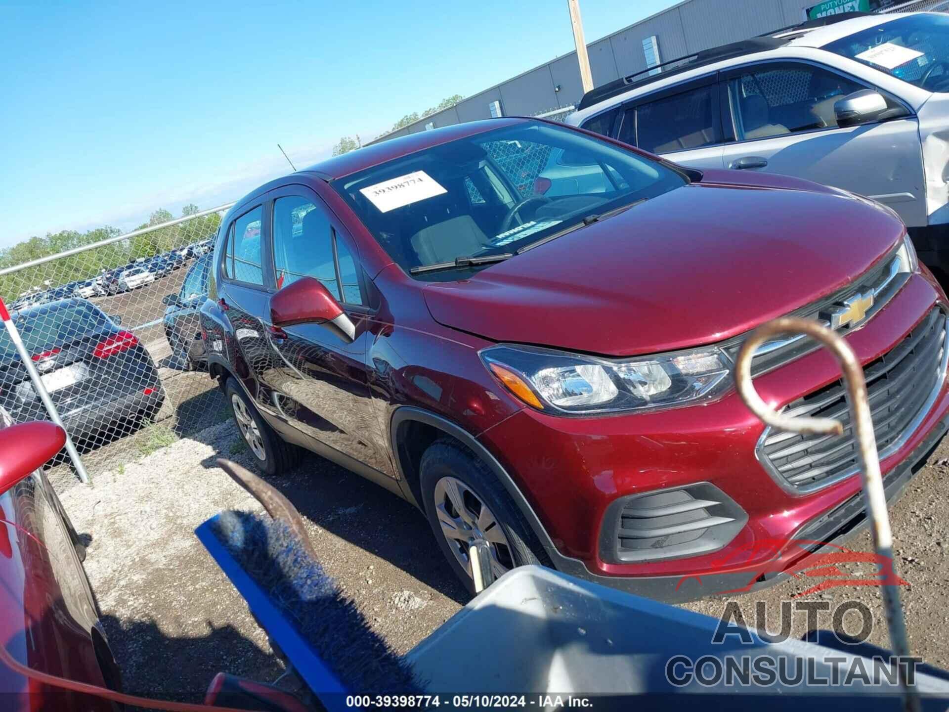 CHEVROLET TRAX 2017 - 3GNCJKSB1HL260367