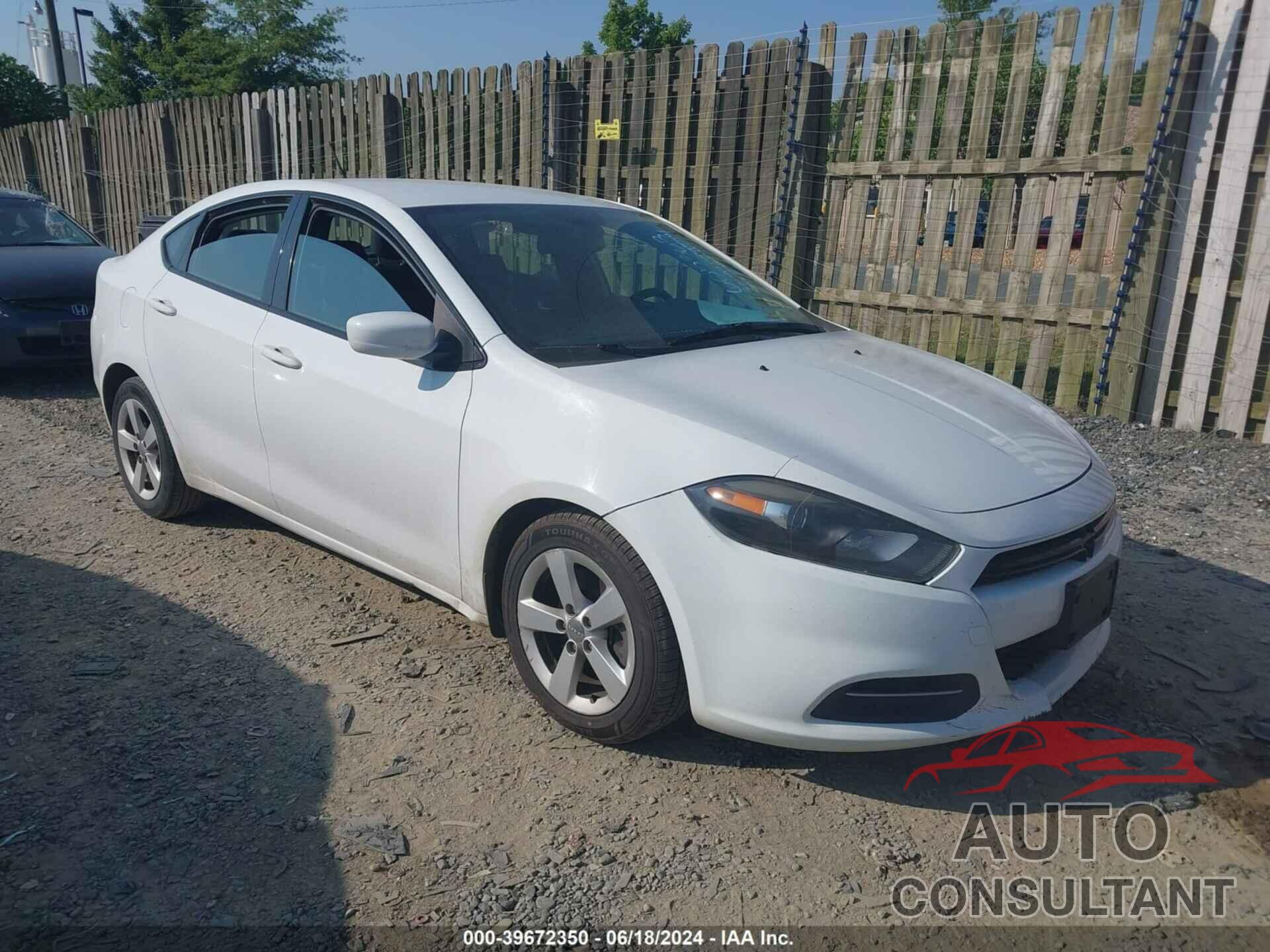 DODGE DART 2016 - 1C3CDFBBXGD605363