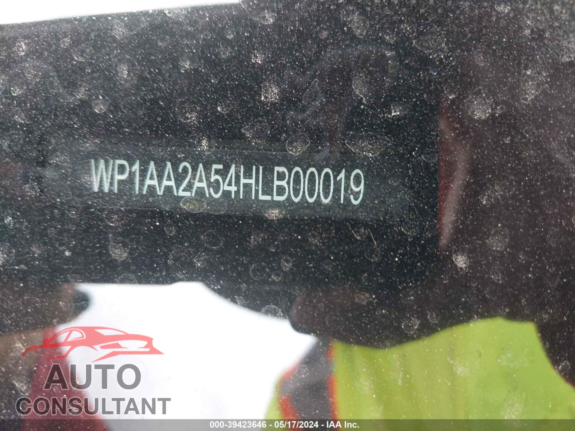 PORSCHE MACAN 2017 - WP1AA2A54HLB00019