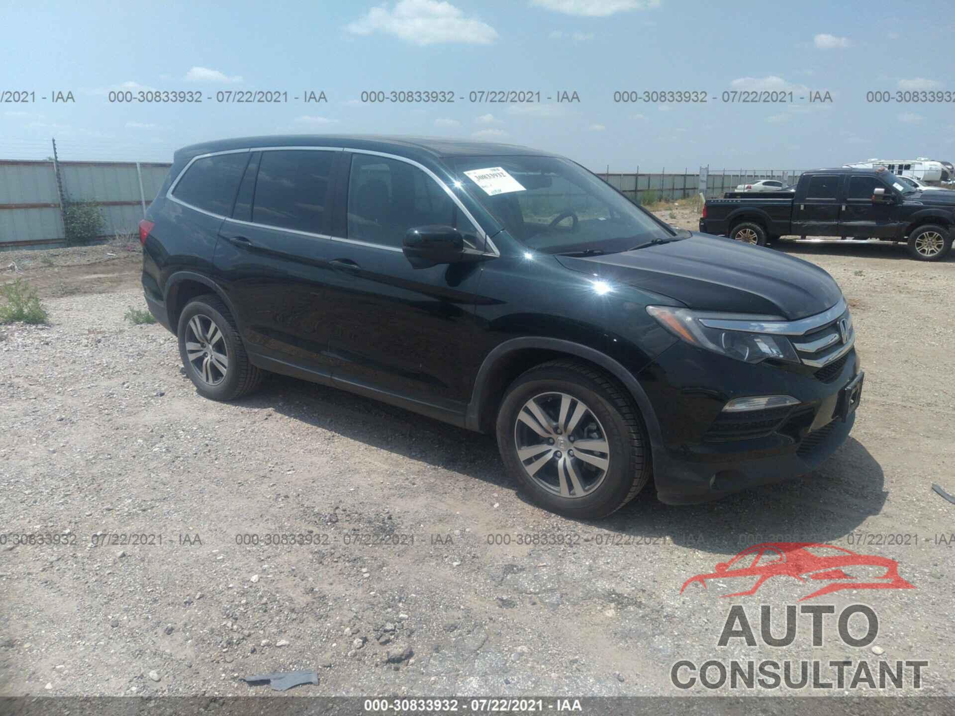 HONDA PILOT 2017 - 5FNYF6H52HB041750