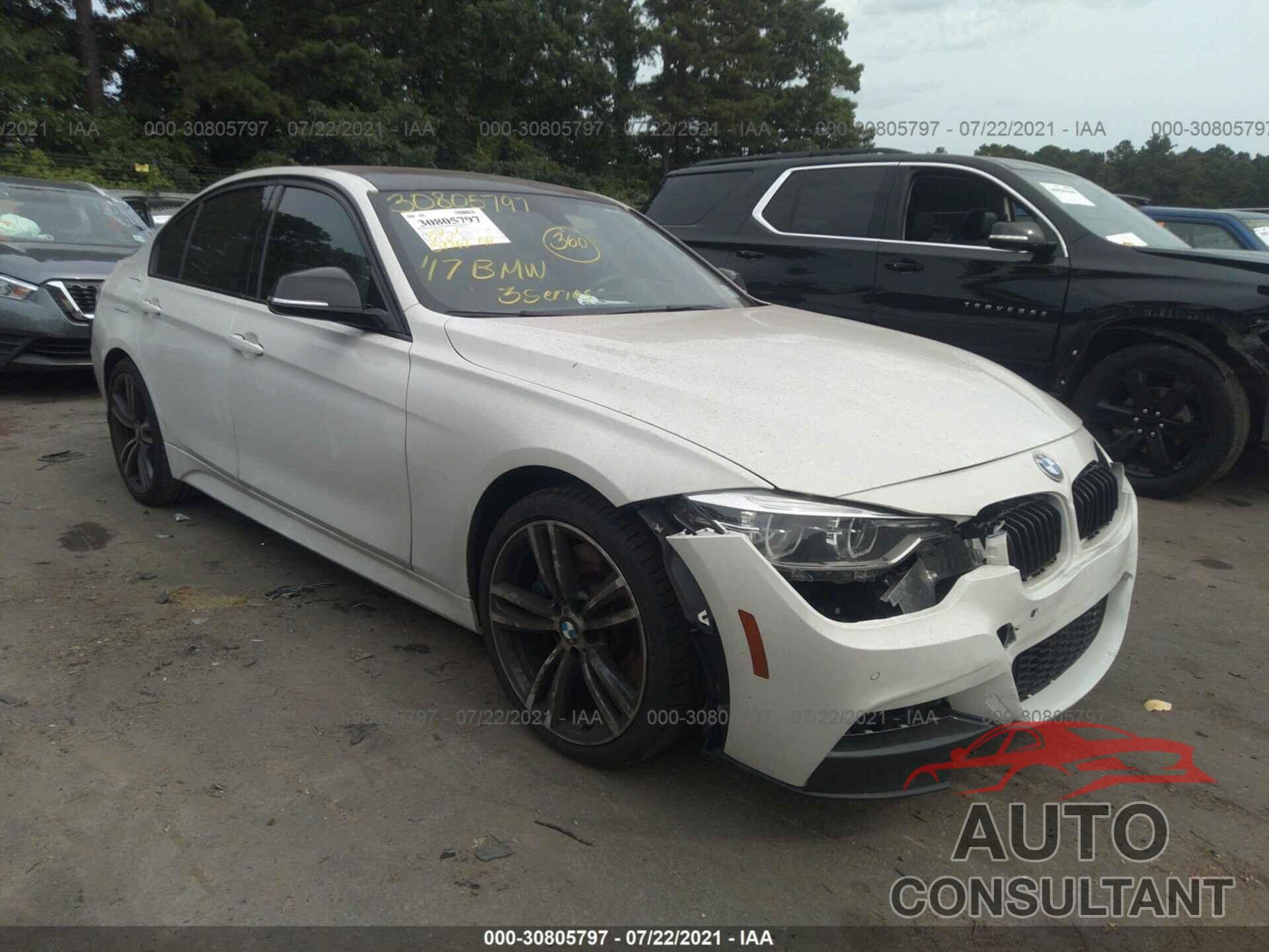BMW 3 SERIES 2017 - WBA8B7G32HNU38147