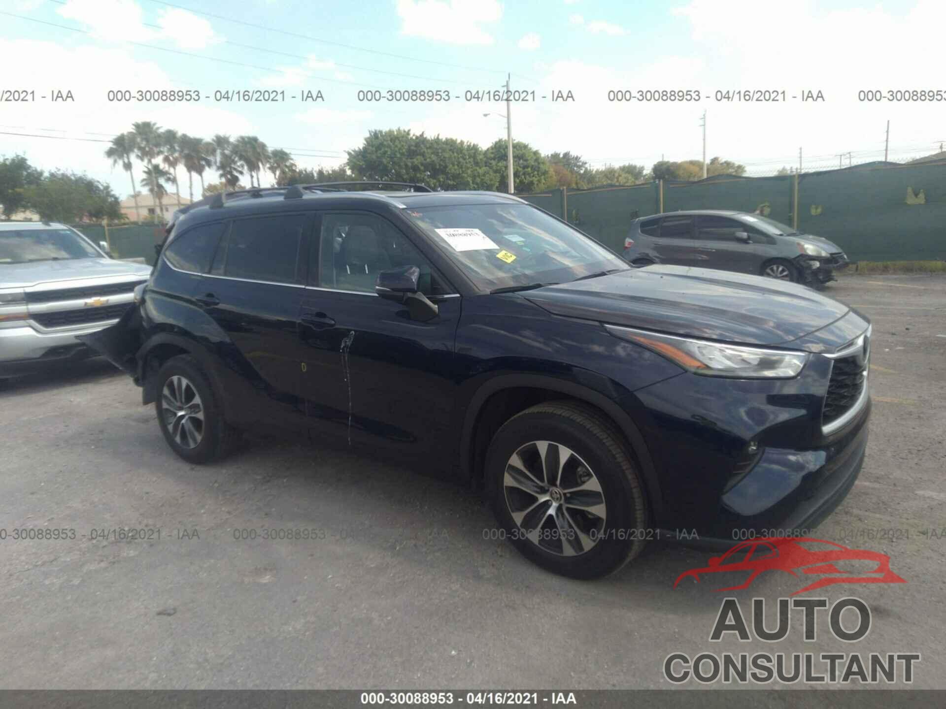 TOYOTA HIGHLANDER 2020 - 5TDGZRAH5LS002583