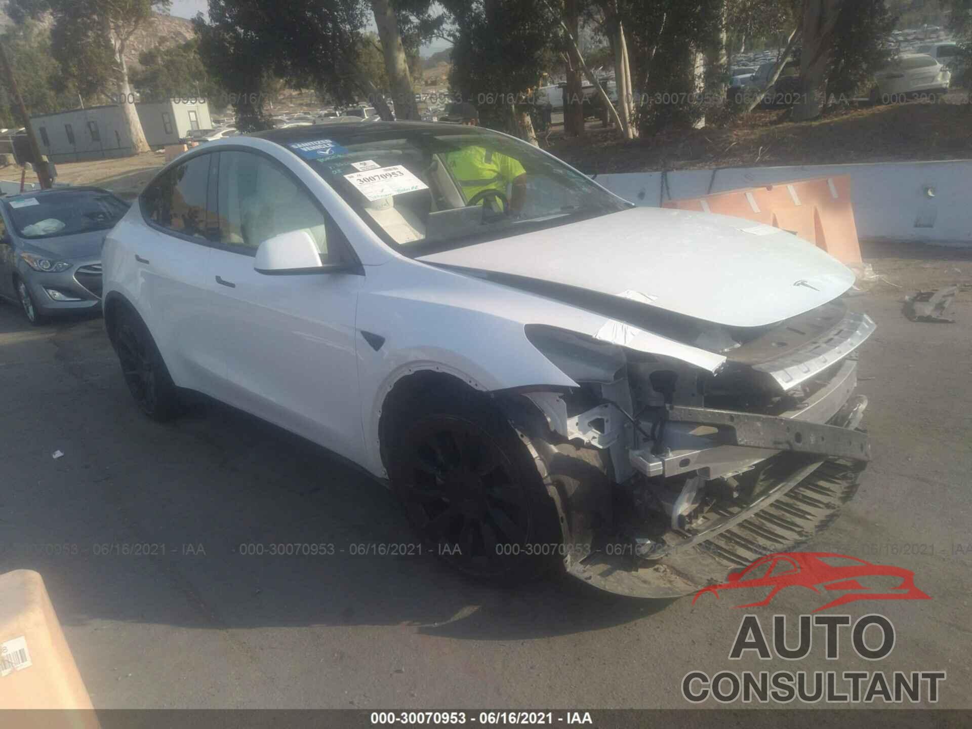 TESLA MODEL Y 2021 - 5YJYGDEE0MF096455