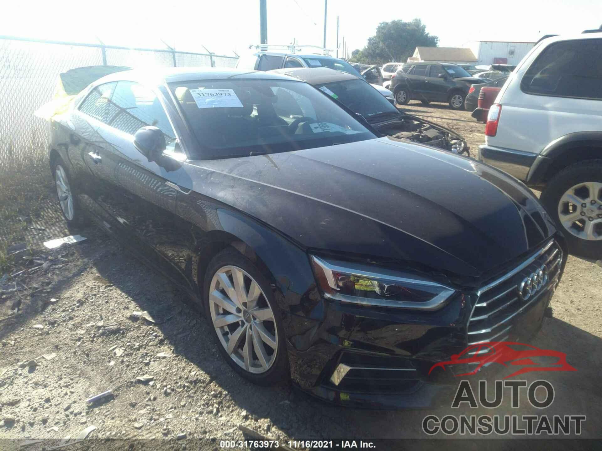 AUDI A5 COUPE 2018 - WAUPNAF59JA096857