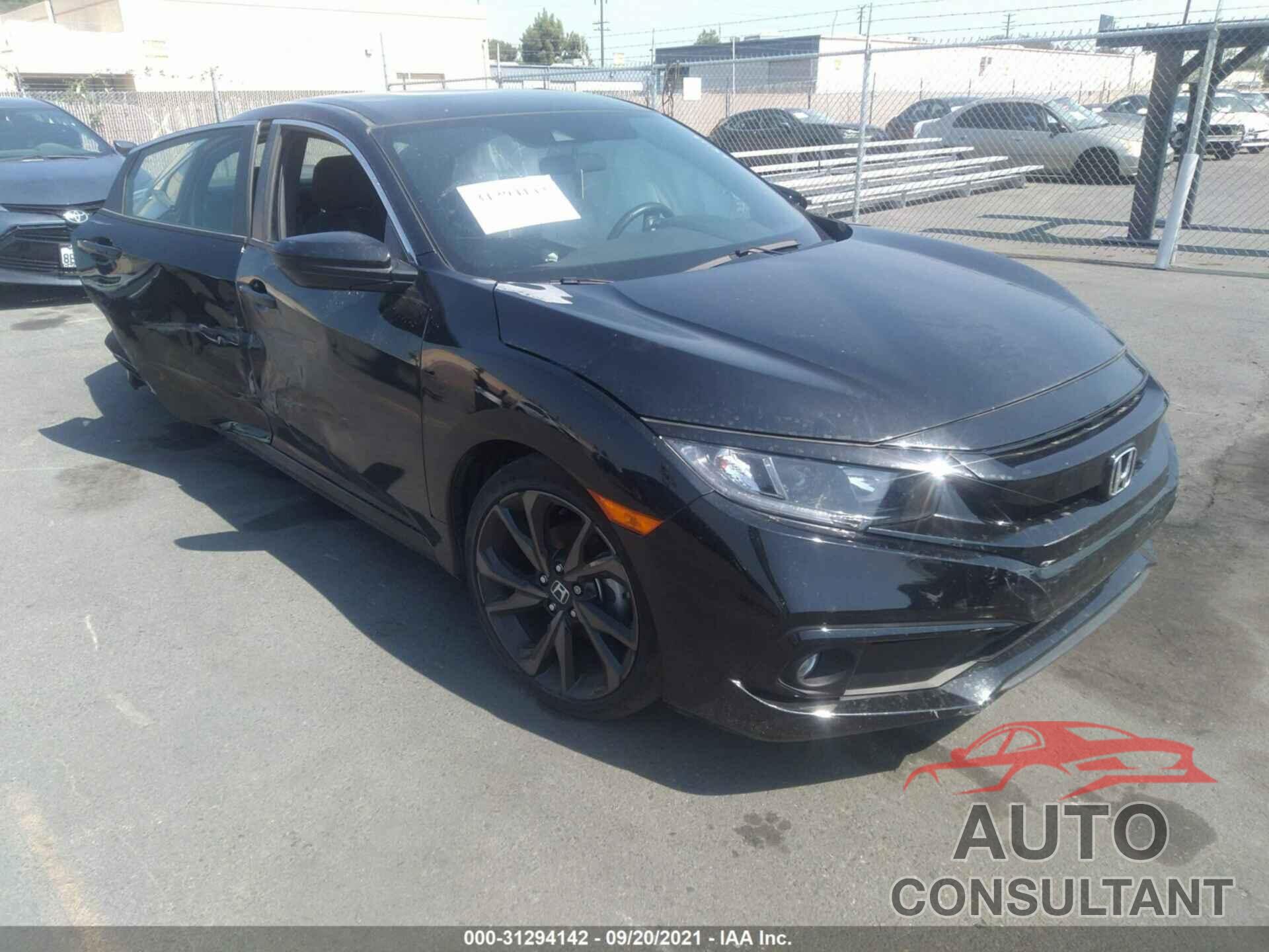 HONDA CIVIC SEDAN 2020 - 19XFC2F81LE208457