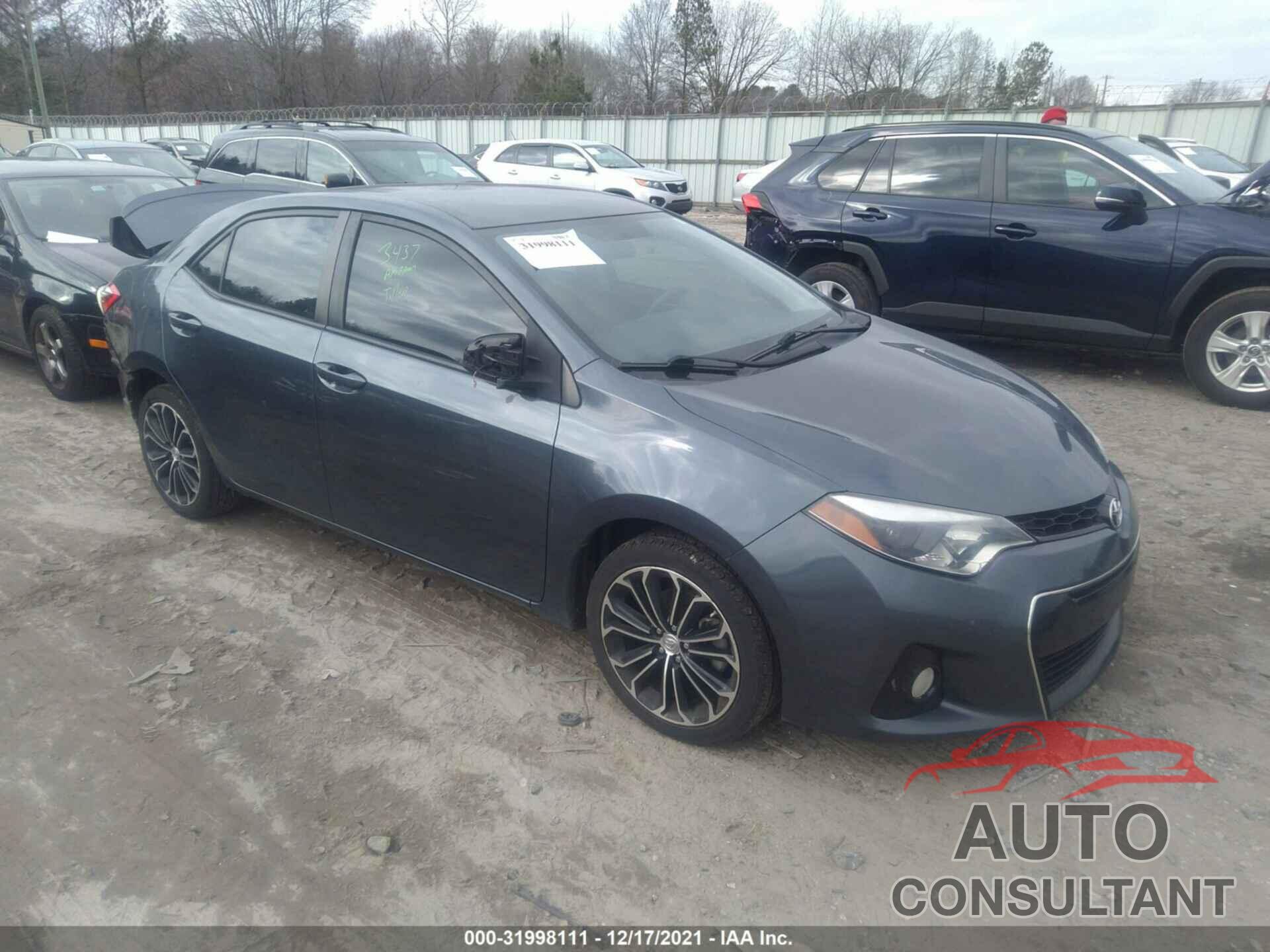 TOYOTA COROLLA 2016 - 2T1BURHE9GC734136